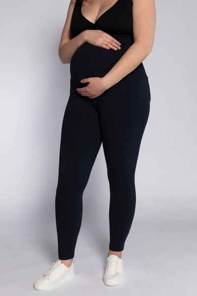 Ulla Popken Schlupfhose Bellieva-Leggings breiter Elastikbund Skinny Fit