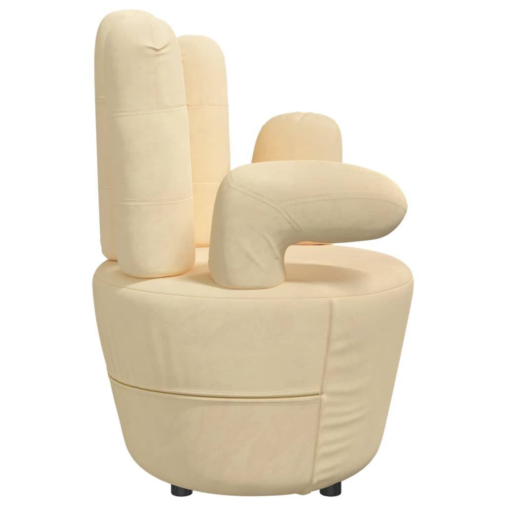 Relaxsessel Einzelsofa), Samt Handform DOTMALL (1-St., Creme in Einzelsessel