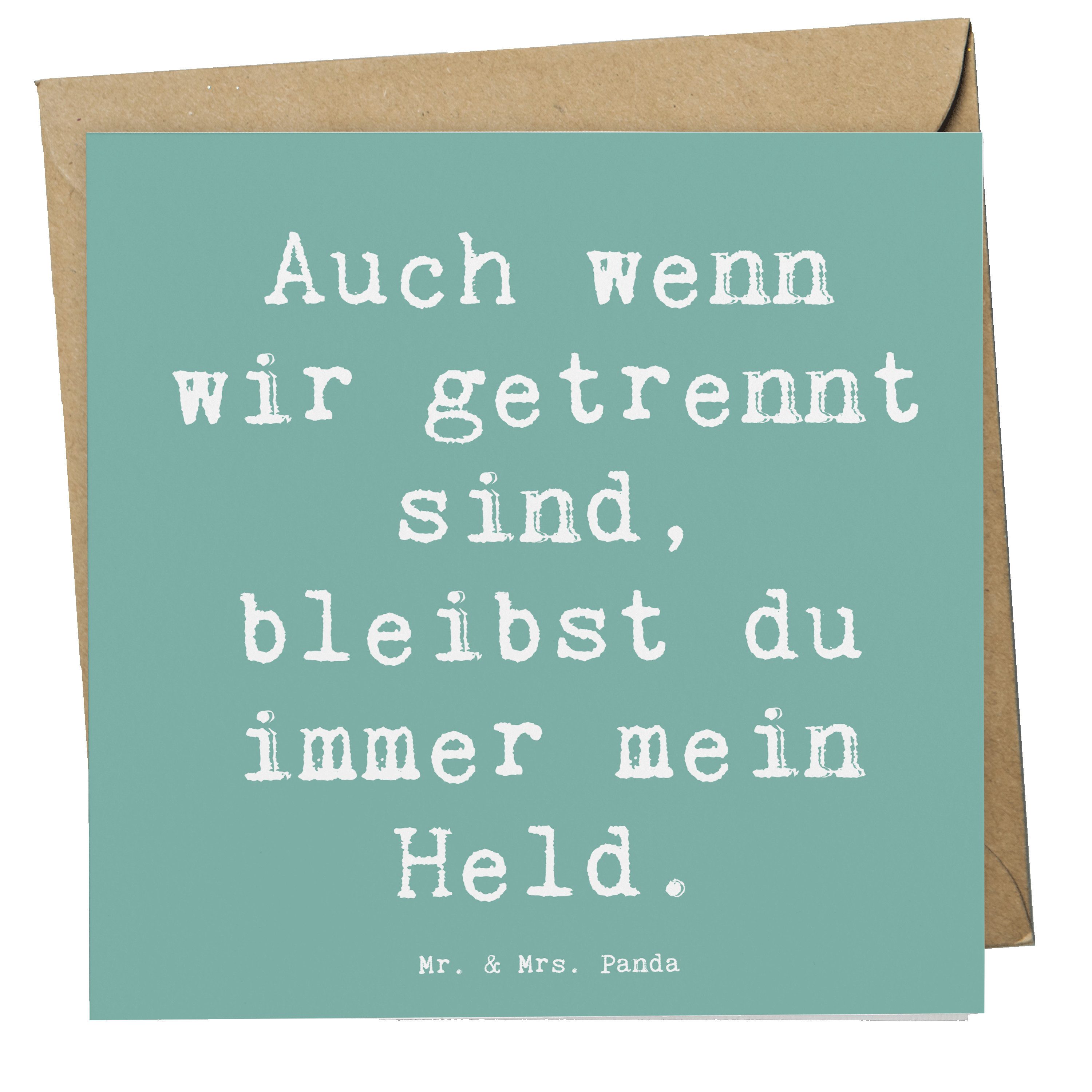 Grußkarte Trennung von den Eltern Held - Meeresbrise - Geschenk, respektvolle E