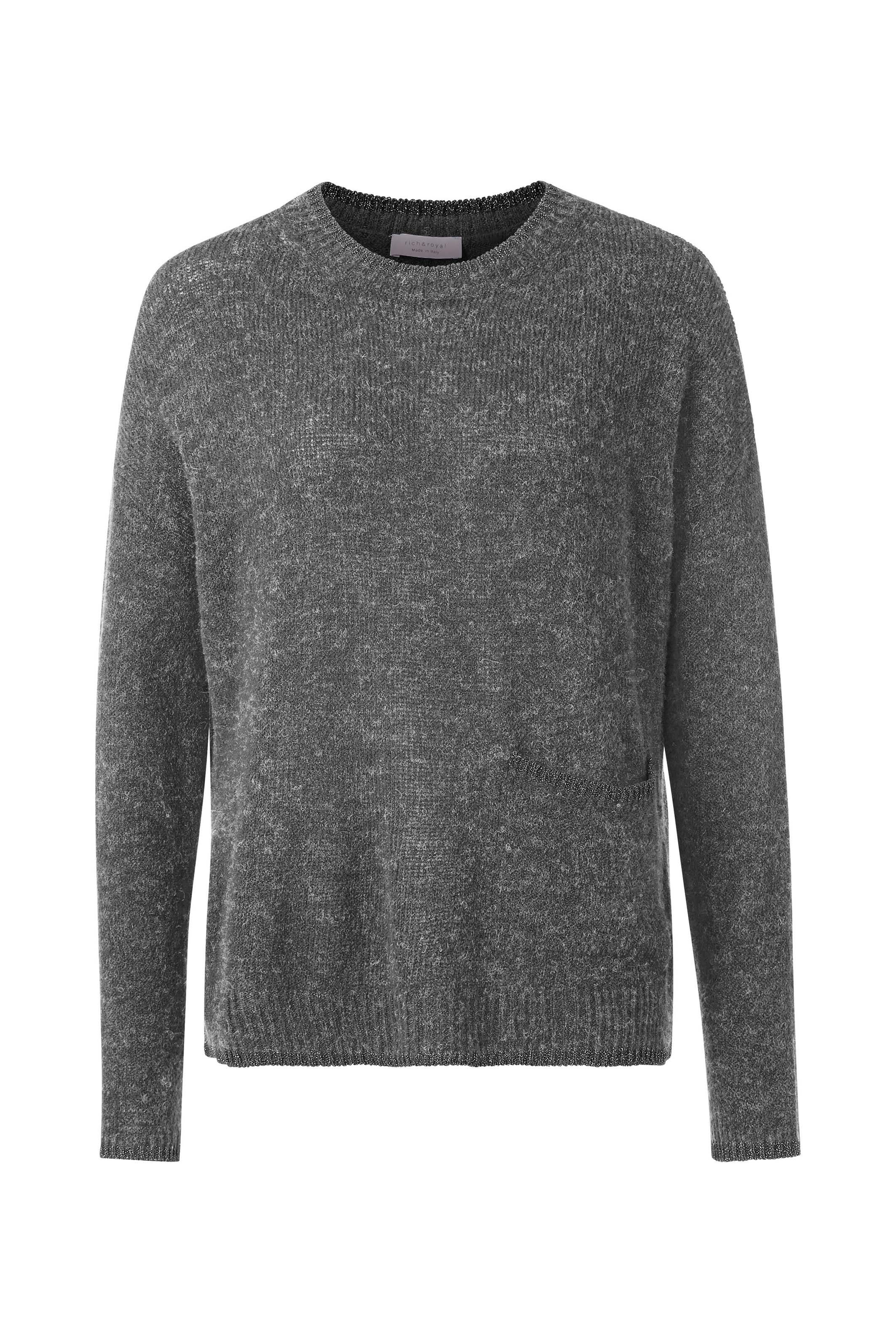 Strickpullover crew-neck with pockets