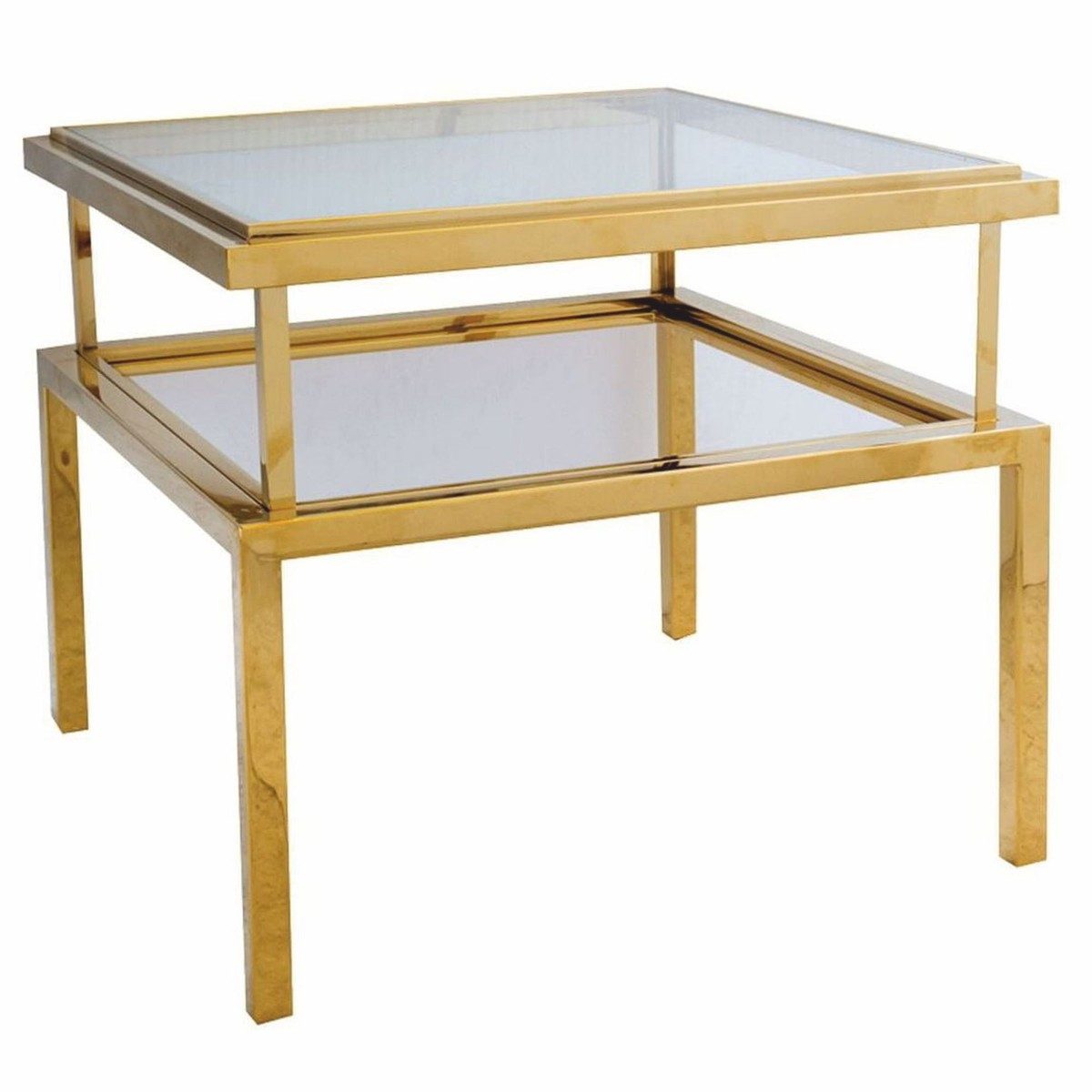 Casa Padrino Beistelltisch Casa Padrino Luxus Beistelltisch Gold H. 55 cm - Wohnzimmer Möbel