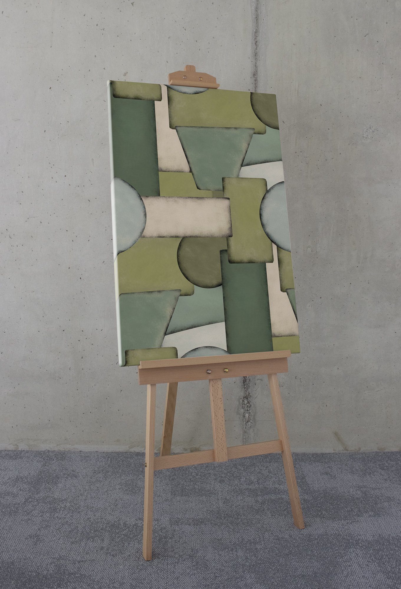 Komar Leinwandbild Ubongo - Größe 60 x 90 cm, Natur (1 St), Keilrahmenbild mi Echtholzrahmen