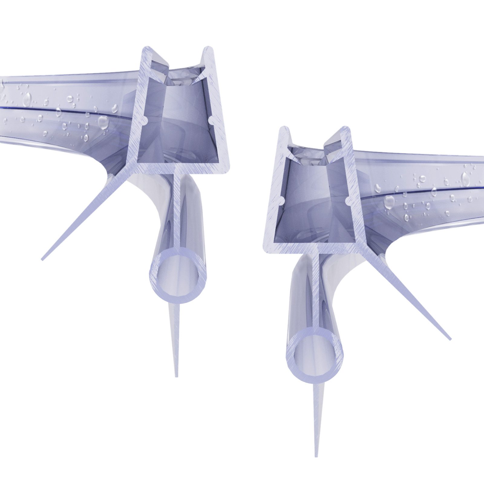 WITEN&NOCK Duschdichtung 2x gebogen Dichtung mit runder Schlauch und verlän günstig online kaufen