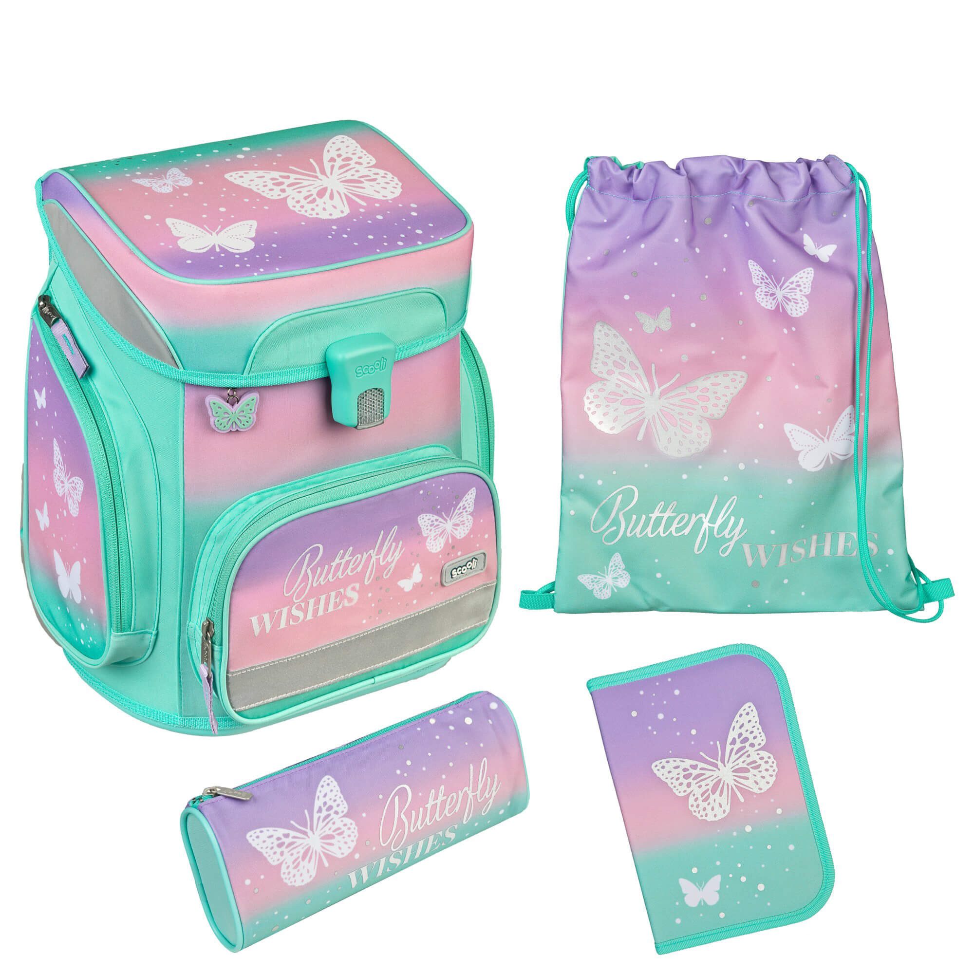 Scooli Ранцы EasyFit - Ранцы Set 5tlg. (Butterfly Wishes)