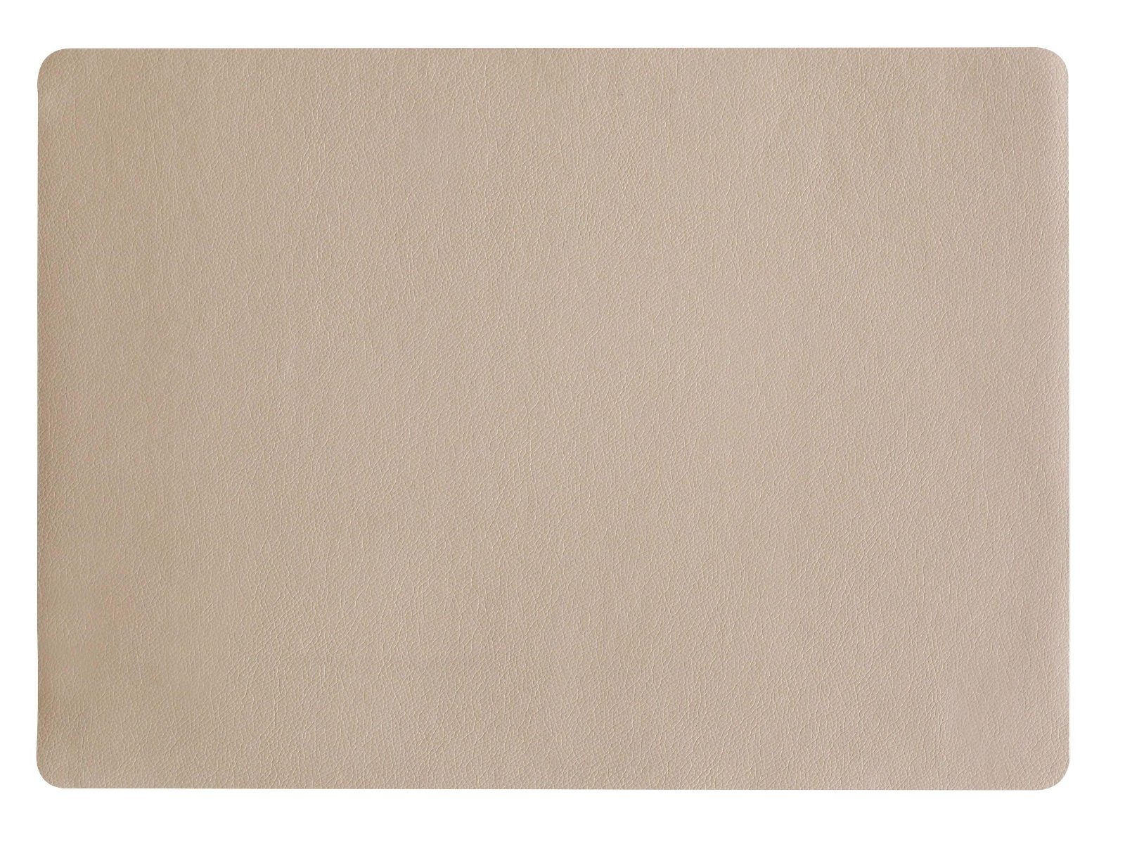 ASA SELECTION Platzset Tischset Lederoptik stone 46 x 33 cm, Tischwäsche