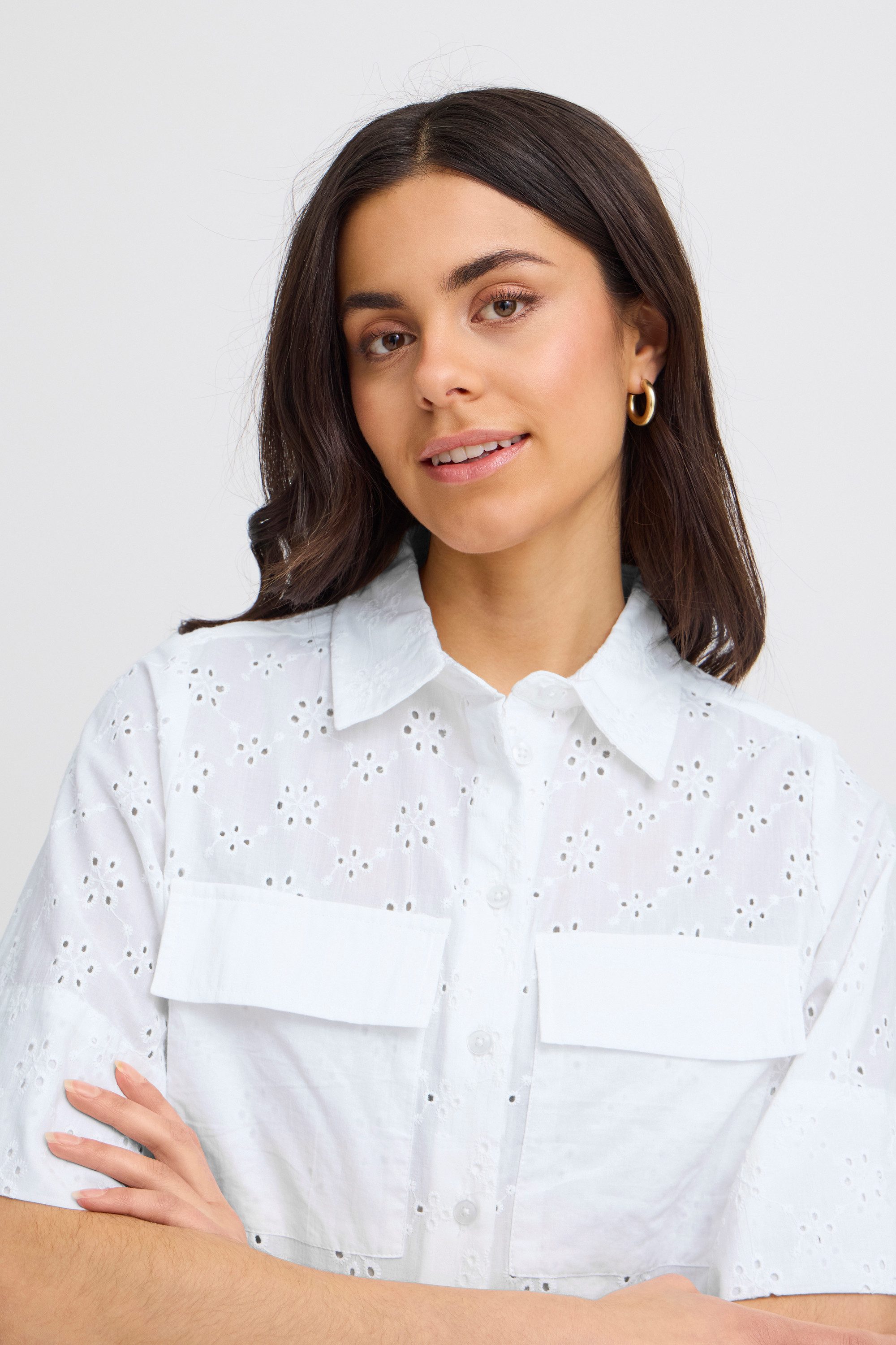 fransa Langarmhemd Kurzarm-Bluse FRBLAIR