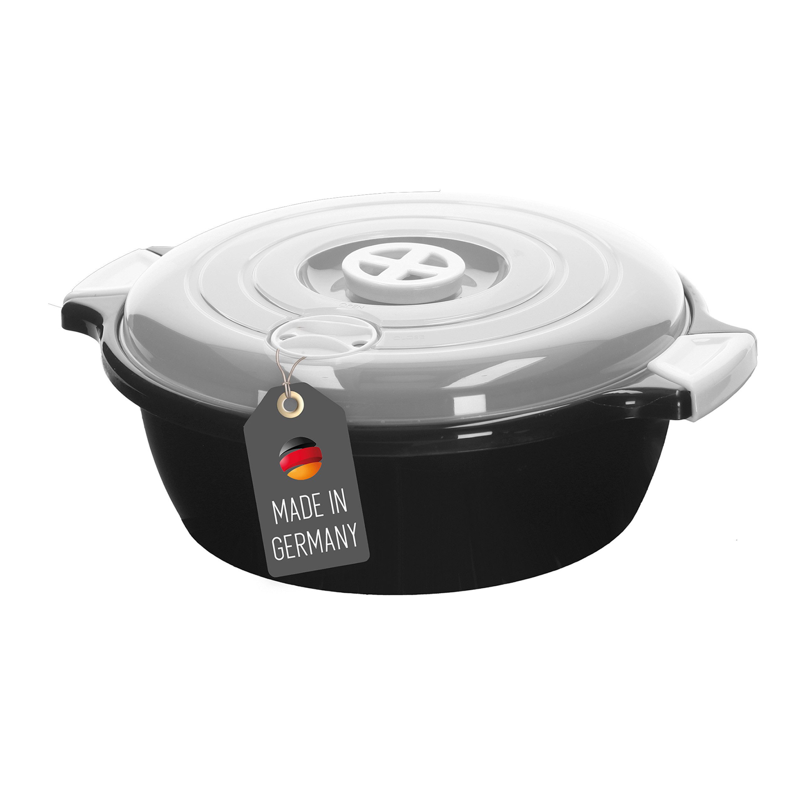 Lantelme Mikrowellenbehälter 1,8 Liter mit Deckel Mikrowellenschüssel Farbauswahl Mikrowellentopf, Kunststoff, (1-tlg)