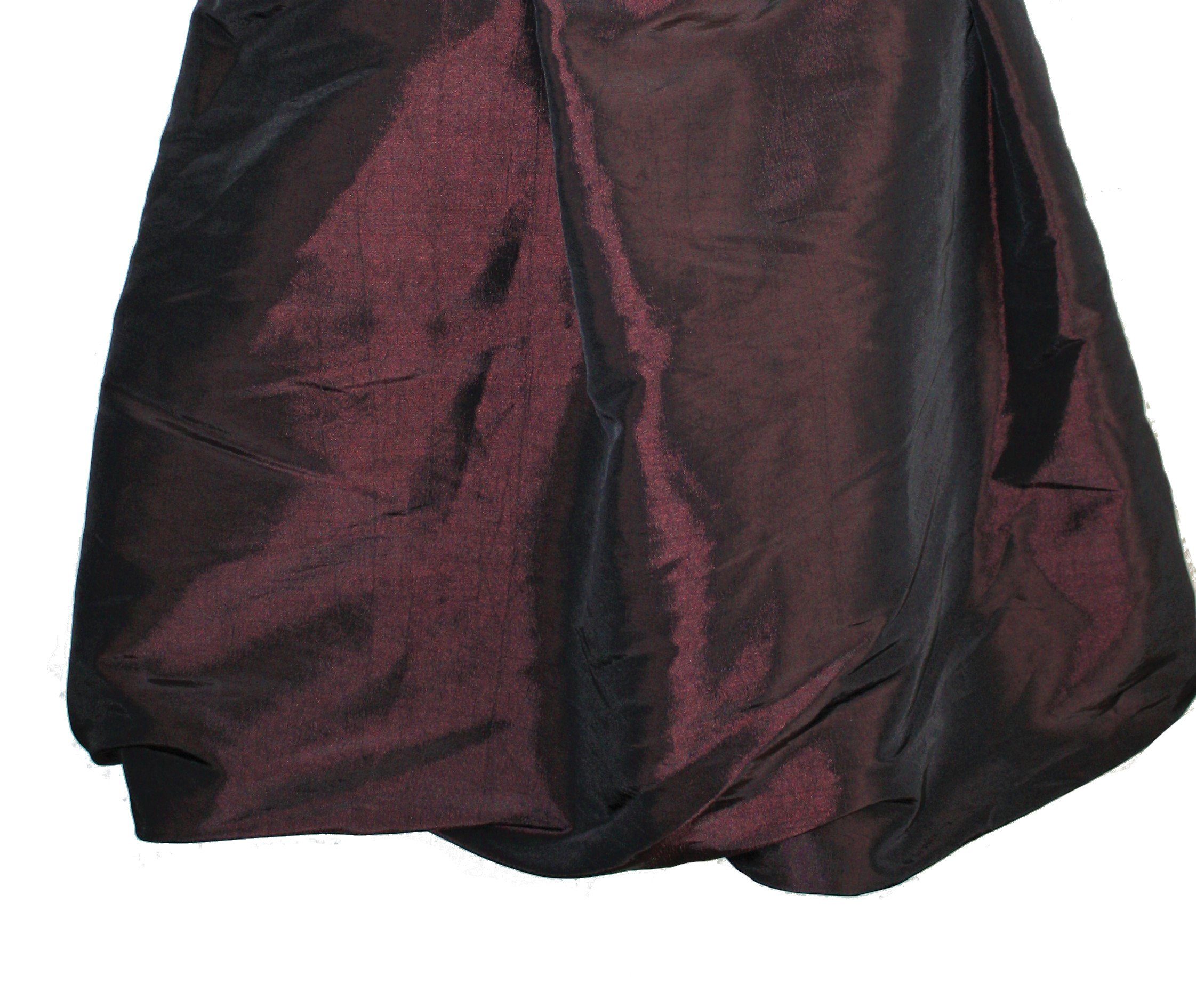 dunkle design A-Linien-Rock Ballon Taft 51cm Braun Schwarz Jerseybund günstig online kaufen