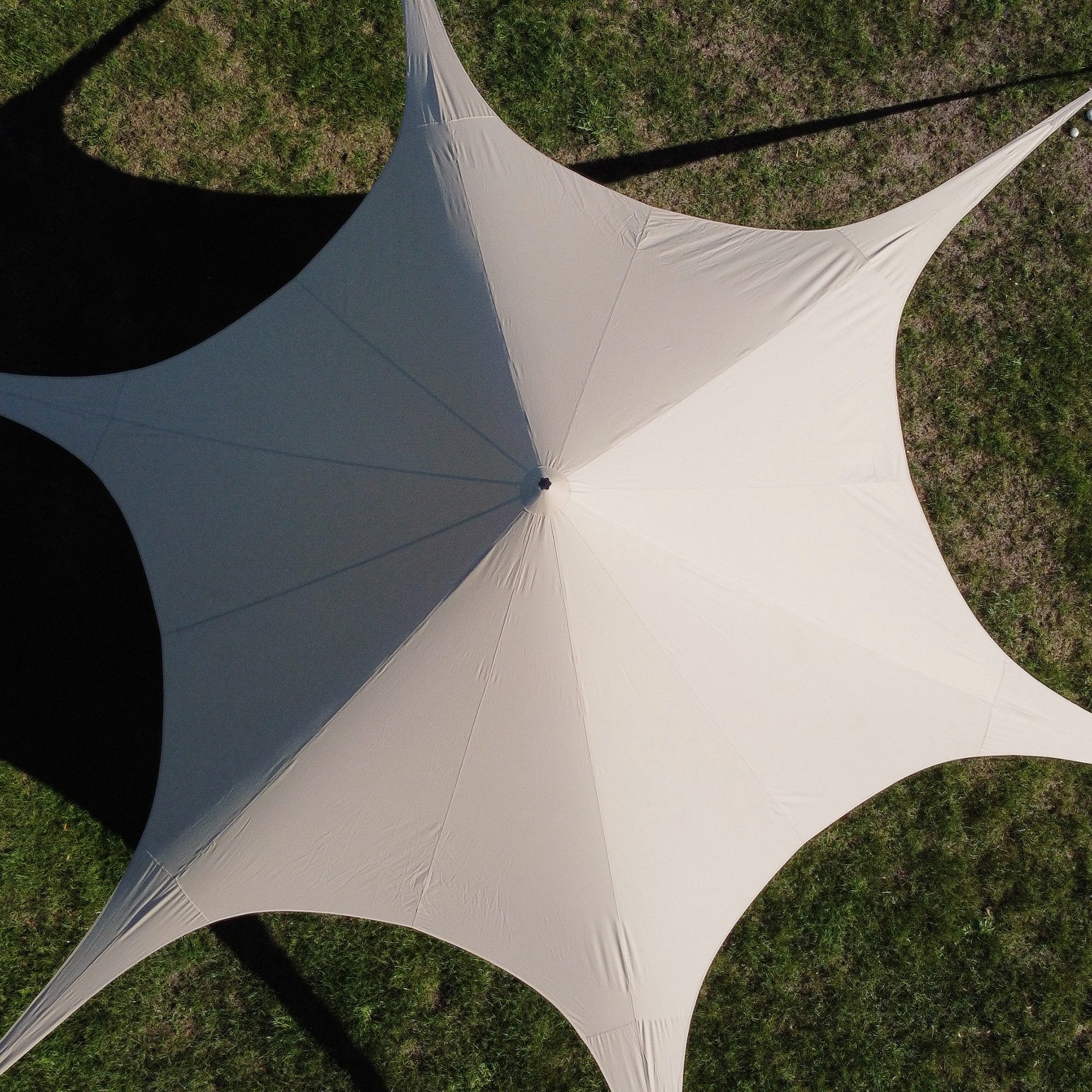 yourGEAR Pavillon your GEAR Sonora - Sternzelt Ø 10 x 4 m Sonnendach Baumwollmischgewebe – Bild 3 von 5