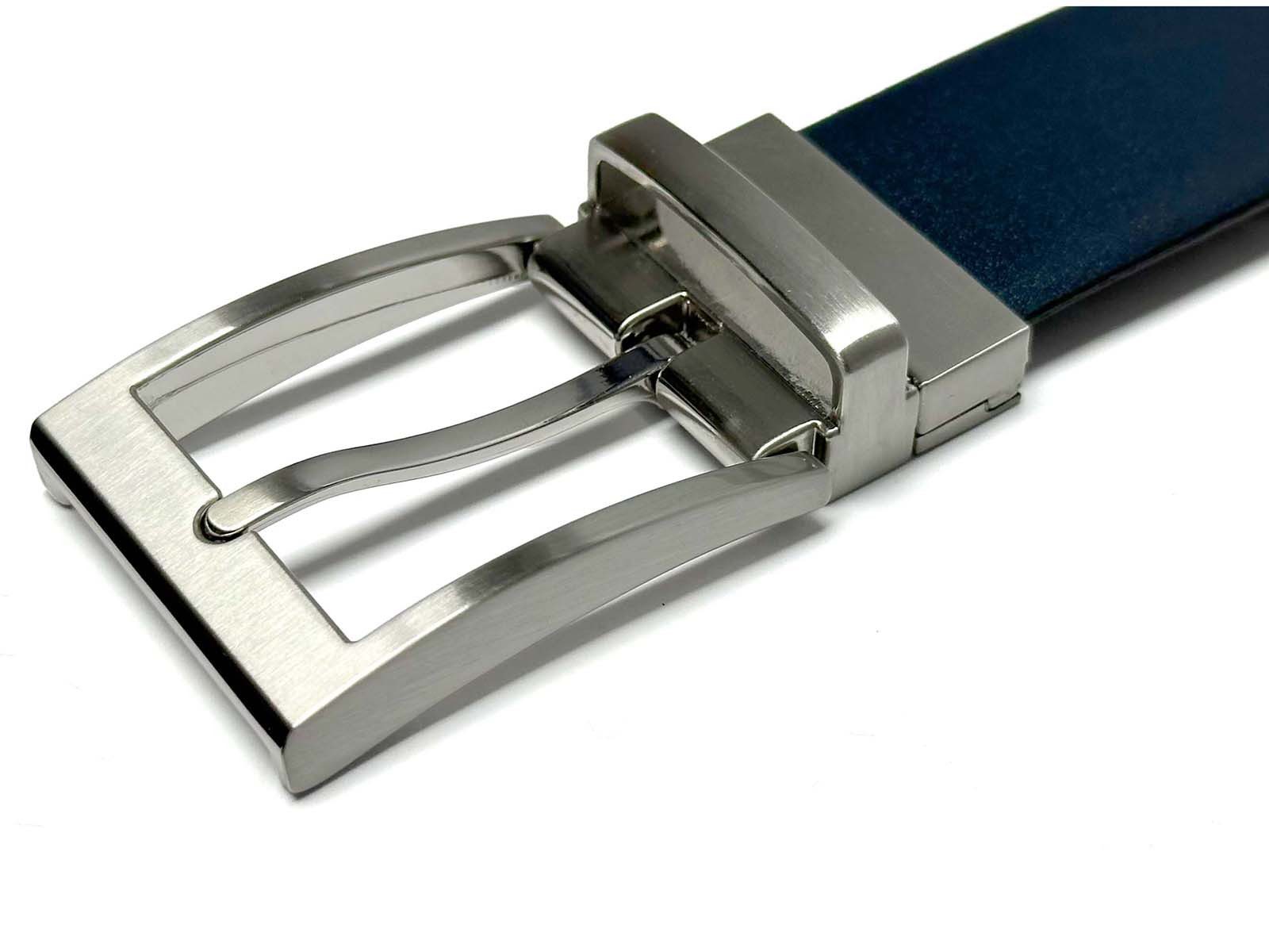 LLOYD Men’s Belts Ledergürtel Wendegürtel 35 mm lässt sich durch Wenden des Streifens in 2 Farben nutzen – Bild 5 von 5