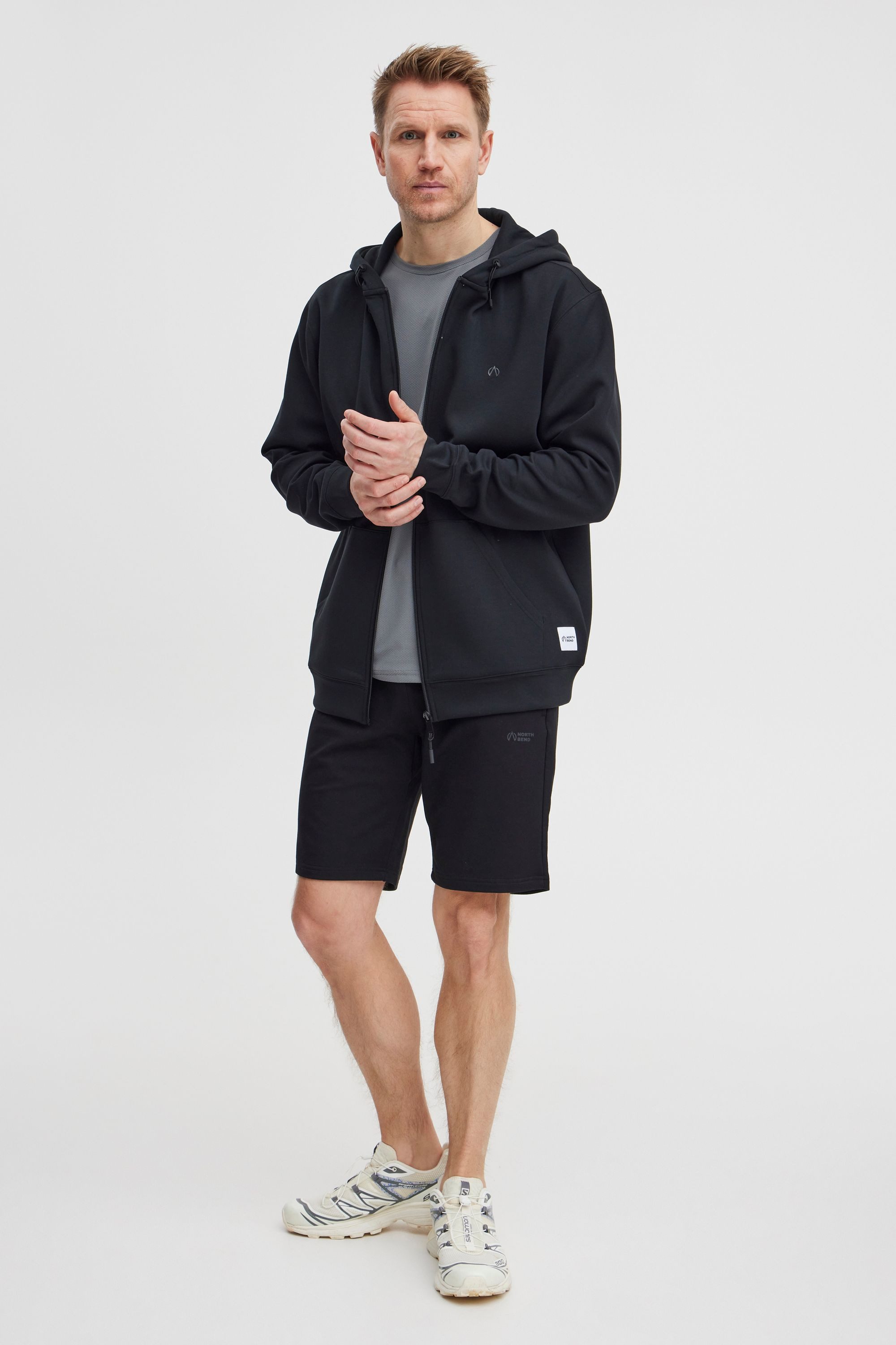 North Bend Sweatjacke NBTaro Sportliche Kapuzenjacke mit Kängurutasche günstig online kaufen