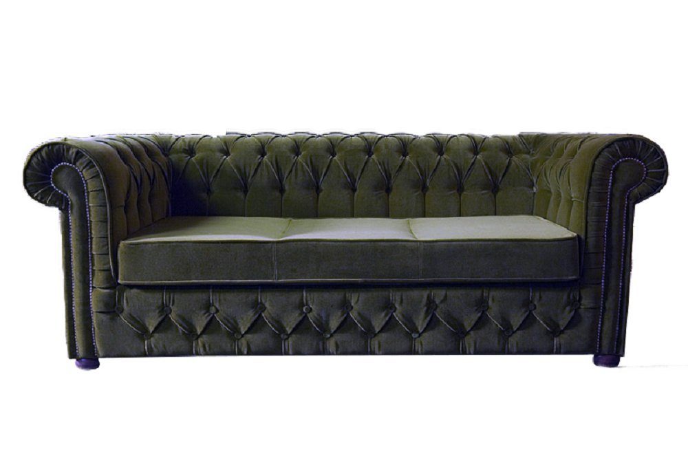 JVmoebel Sofa 3 Sitzer Chesterfield Designer Polster Couch Sofa