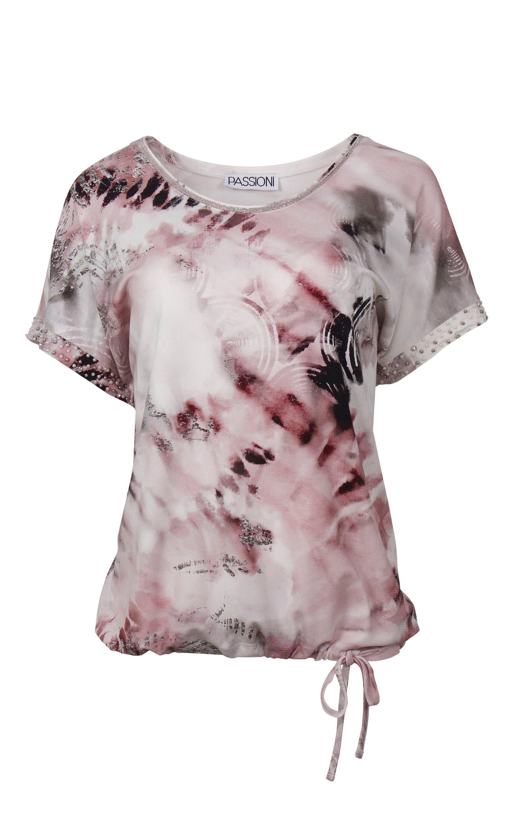 Passioni Print-Shirt mit abstraktem Design T-Shirt günstig online kaufen