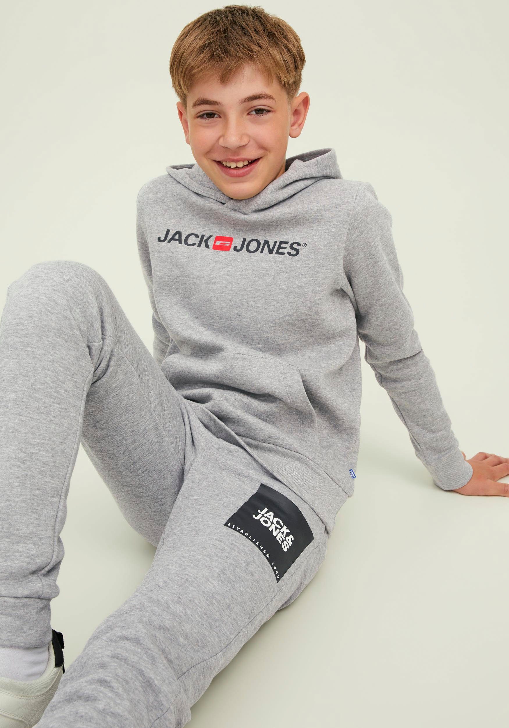 Kapuzensweatshirt & Jack Jones Grau-2 Junior
