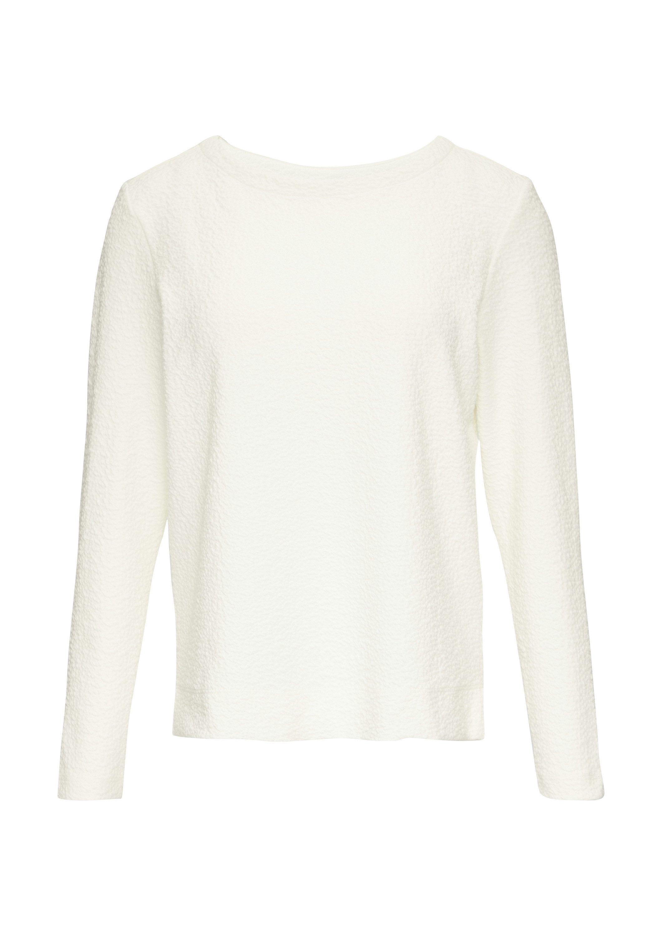 s.Oliver Sweatshirt Sweatshirt Strukturiertes Sweatshirt mit Rundhalsaussch günstig online kaufen