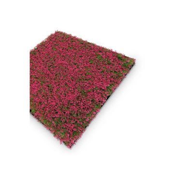 JANGAL 3D Wandpaneel Modular Wall, 520 x 520 mm, Design Flora, Pink