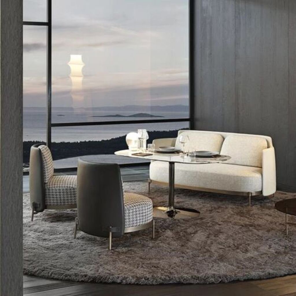 JVmoebel Wohnzimmer-Set, Luxus samt Sofa Couch Polster Sitz Garnitur 2+1+1 Komplett Set
