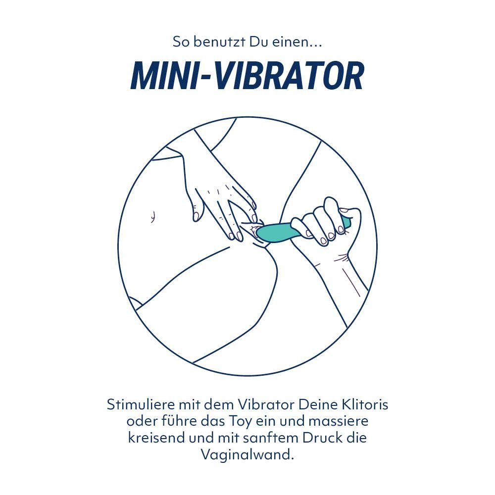 Wasserdicht Mini-Vibrator Vibrationsmodi, 6 Wiederaufladbar, AMORELIE Quickie, (1-tlg),