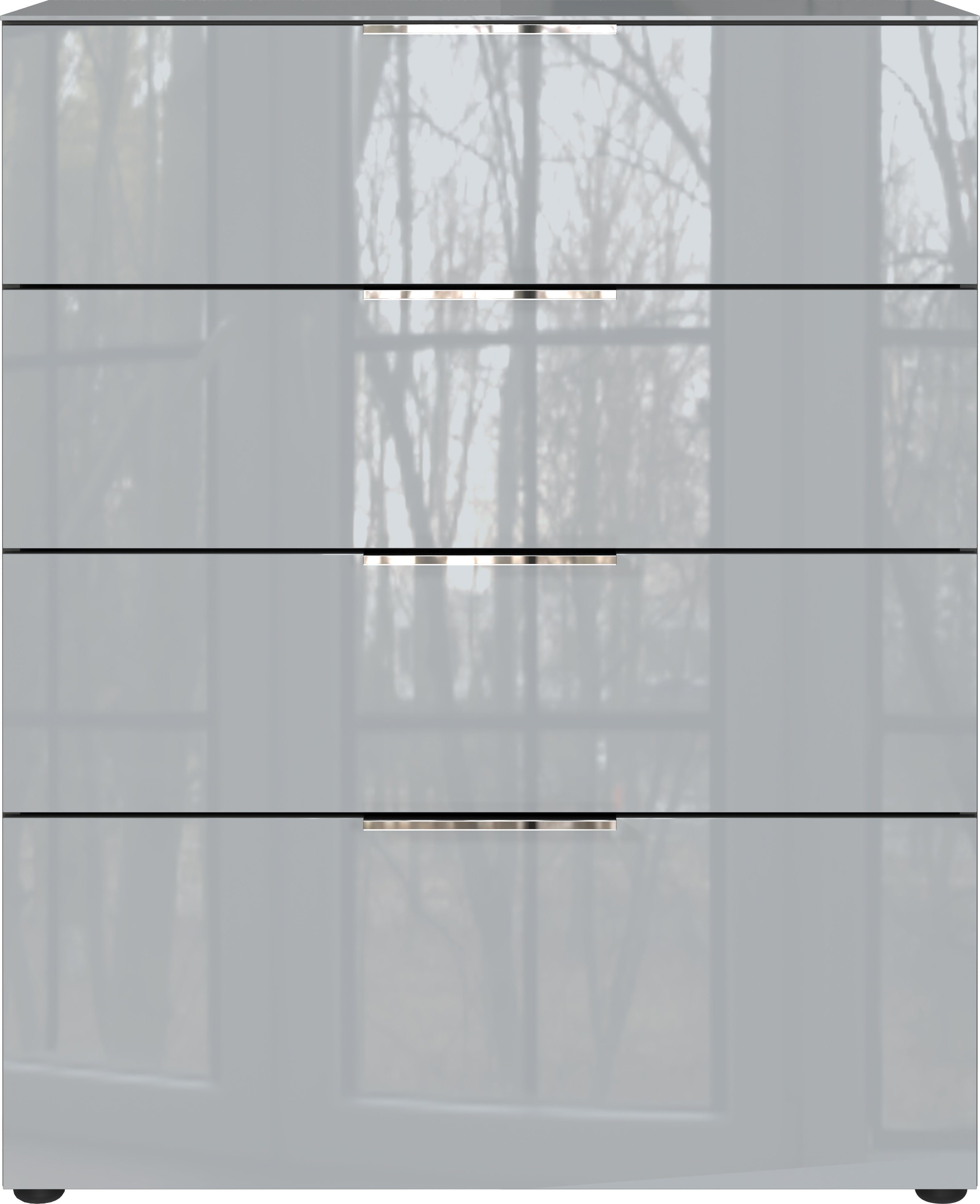 GERMANIA Kombikommode Oakland mit Glasauflagen, Breite 83 cm, mit Schubladen, in vers. Varianten
