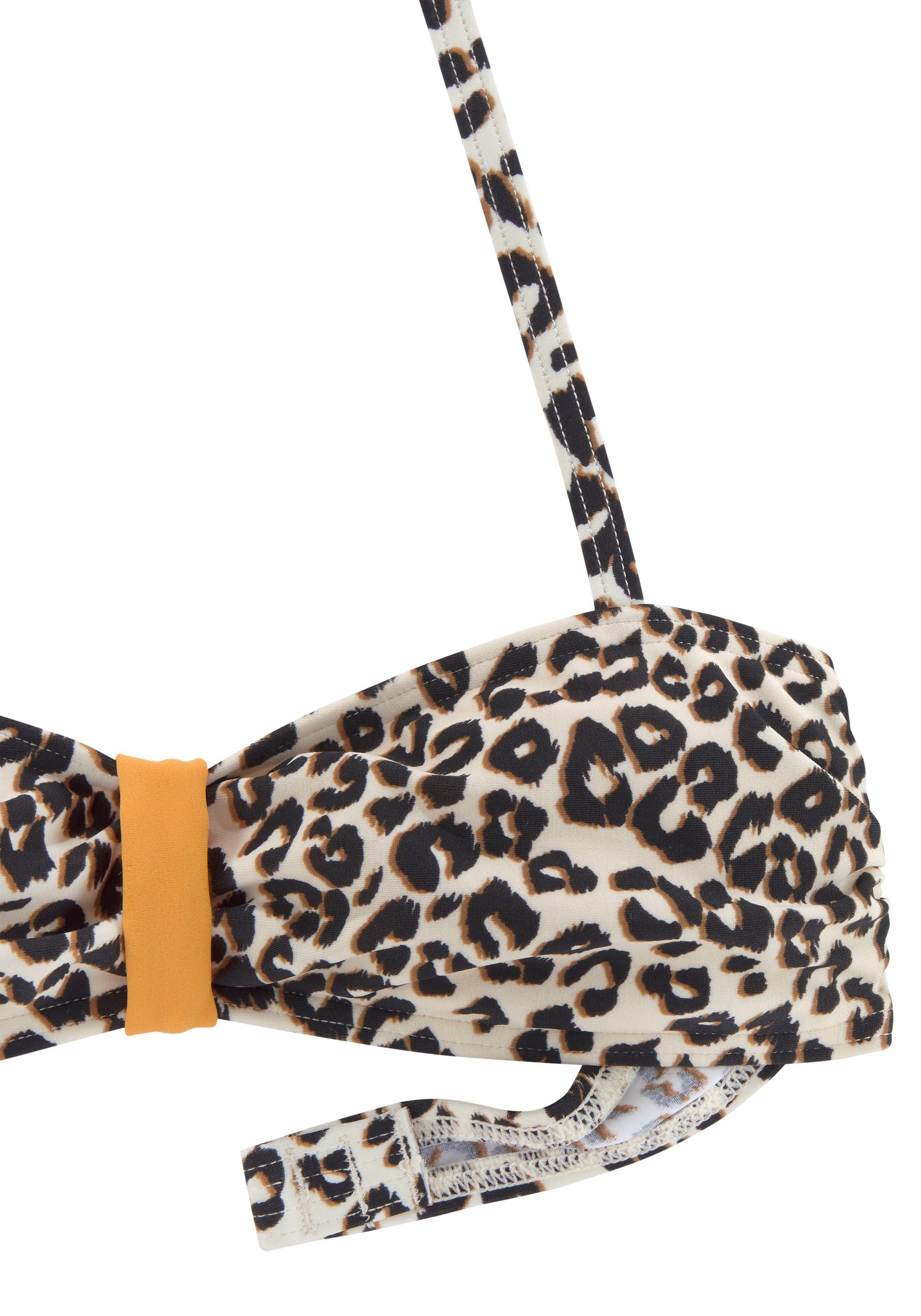 Buffalo Bandeau-Bikini Kitty Kids im Leodruck