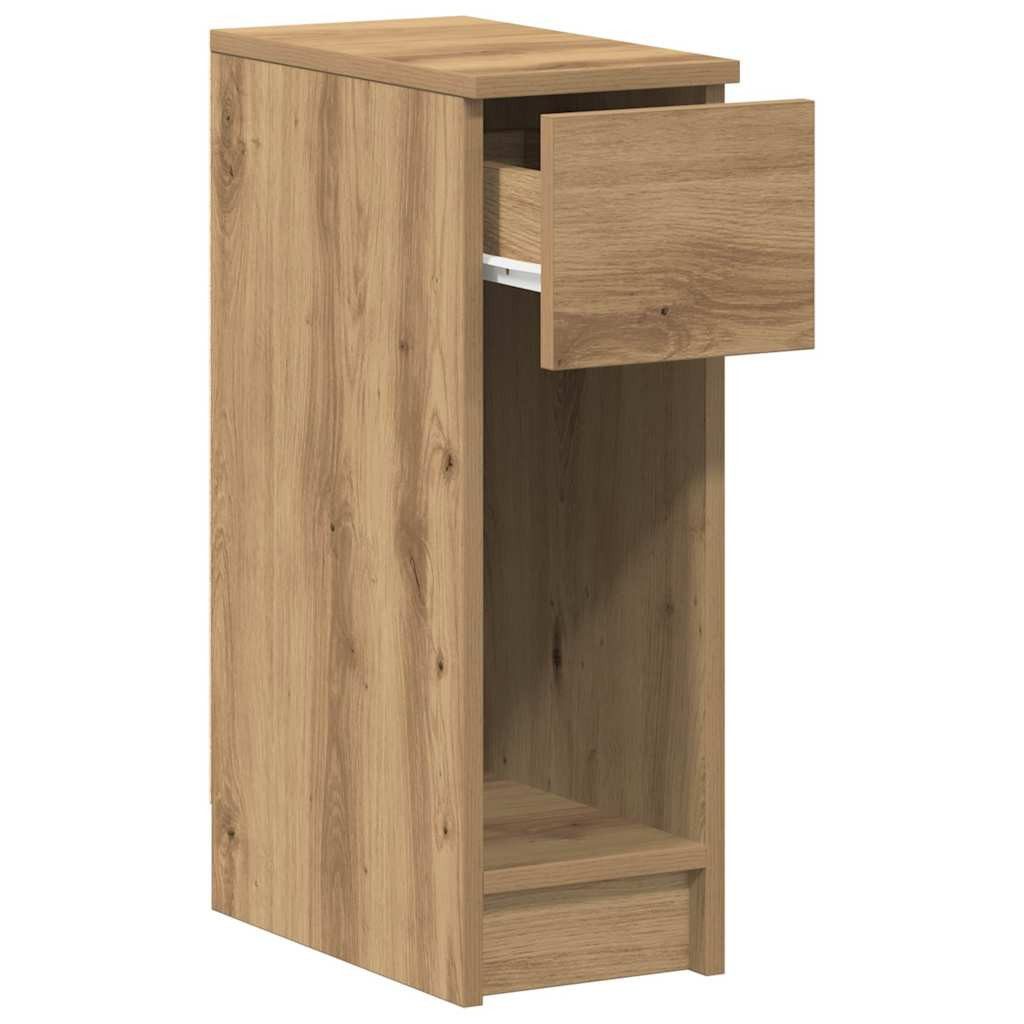 vidaXL Nachttisch Nachttisch mit Schublade Artisan-Eiche 20x36x60 cm (1-St) – Bild 5 von 5