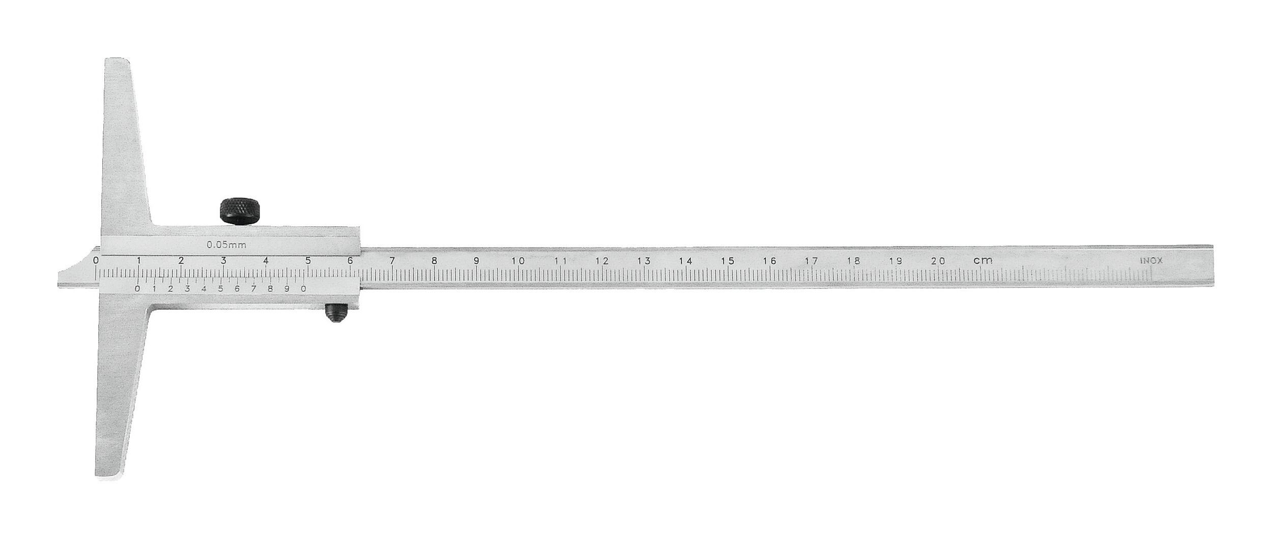 HELIOS PREISSER Messschieber, Tiefenmessschieber gerade 500 mm