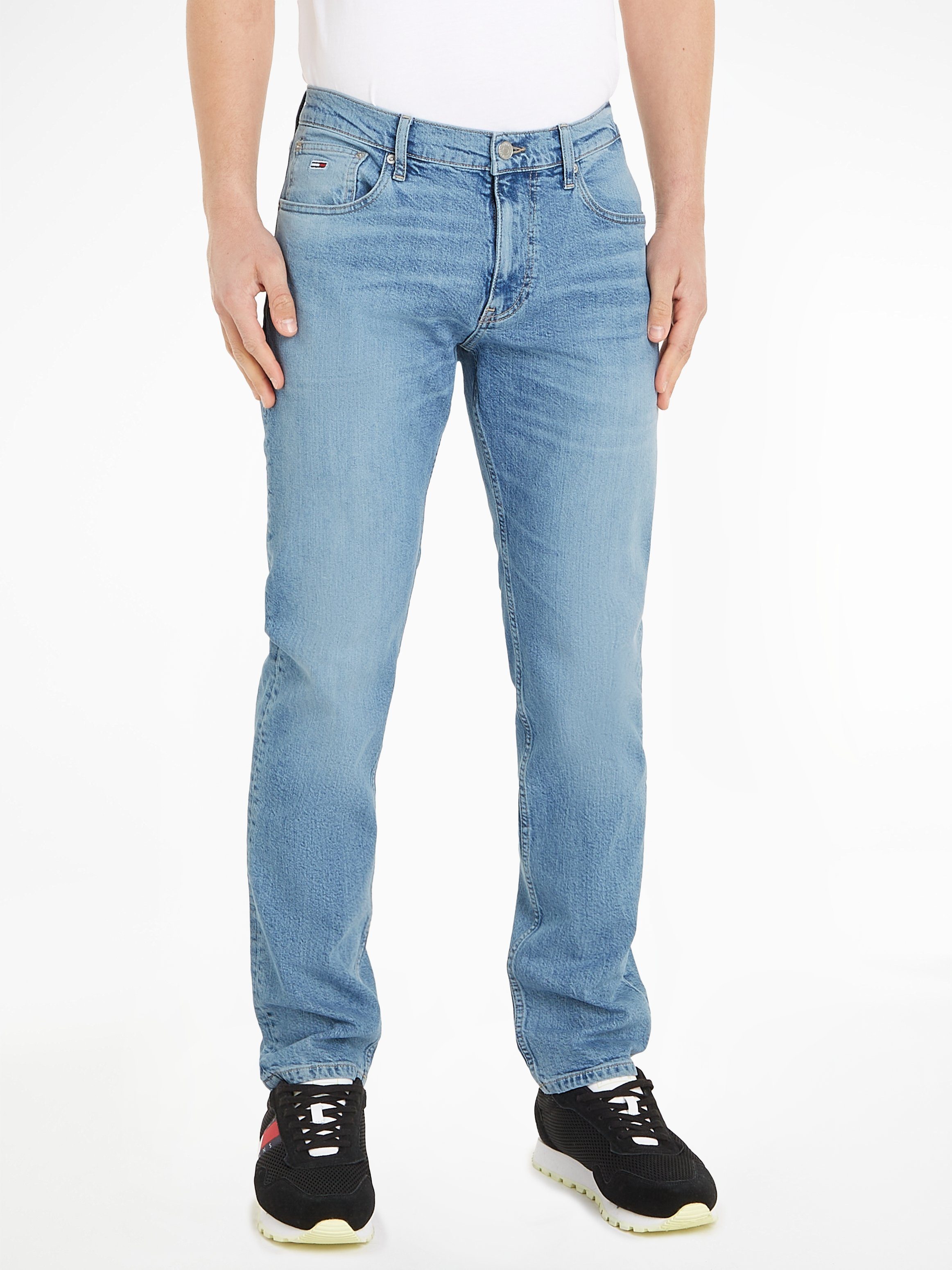 Tommy Jeans Straight-Jeans RYAN RGLR STRGHT im 5-Pocket-Style Denim Light