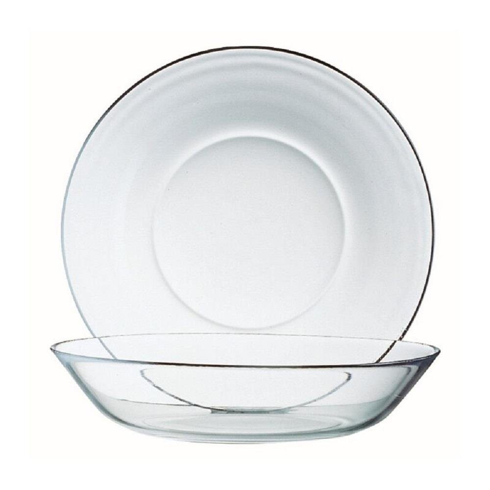 Luminarc Gebäckteller Luminarc Cosmos Puddingteller 14 cm 6er Set, Glas, (Spar-Set)