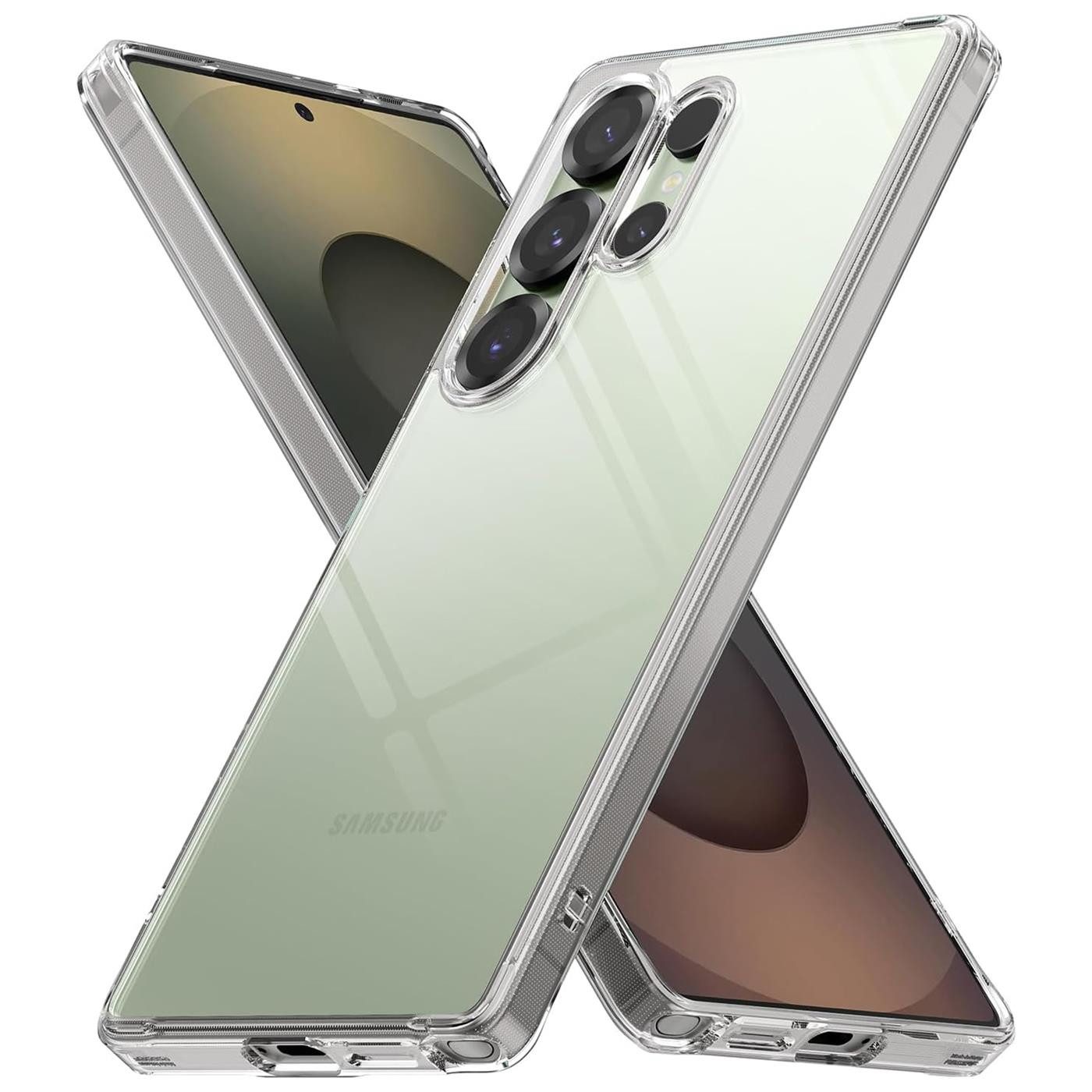CoolGadget Handyhülle Silikon Handy Hülle Slim für Samsung Galaxy S25 Ultra, dünne TPU Schutzhülle Case in transparent / durchsichtig