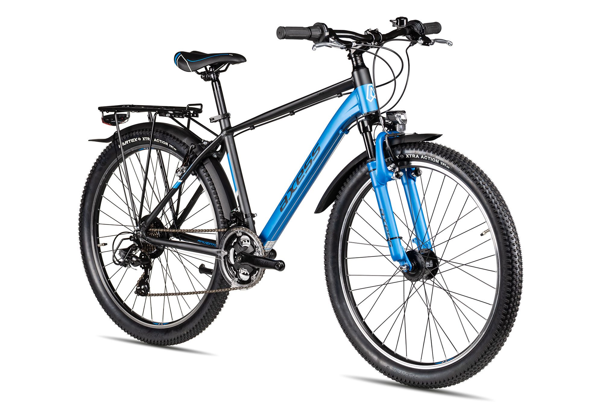 Axess Kinderfahrrad Axess Adventure 26, 21 Gang, Kettenschaltung, Shimano Tourney Schaltung blau