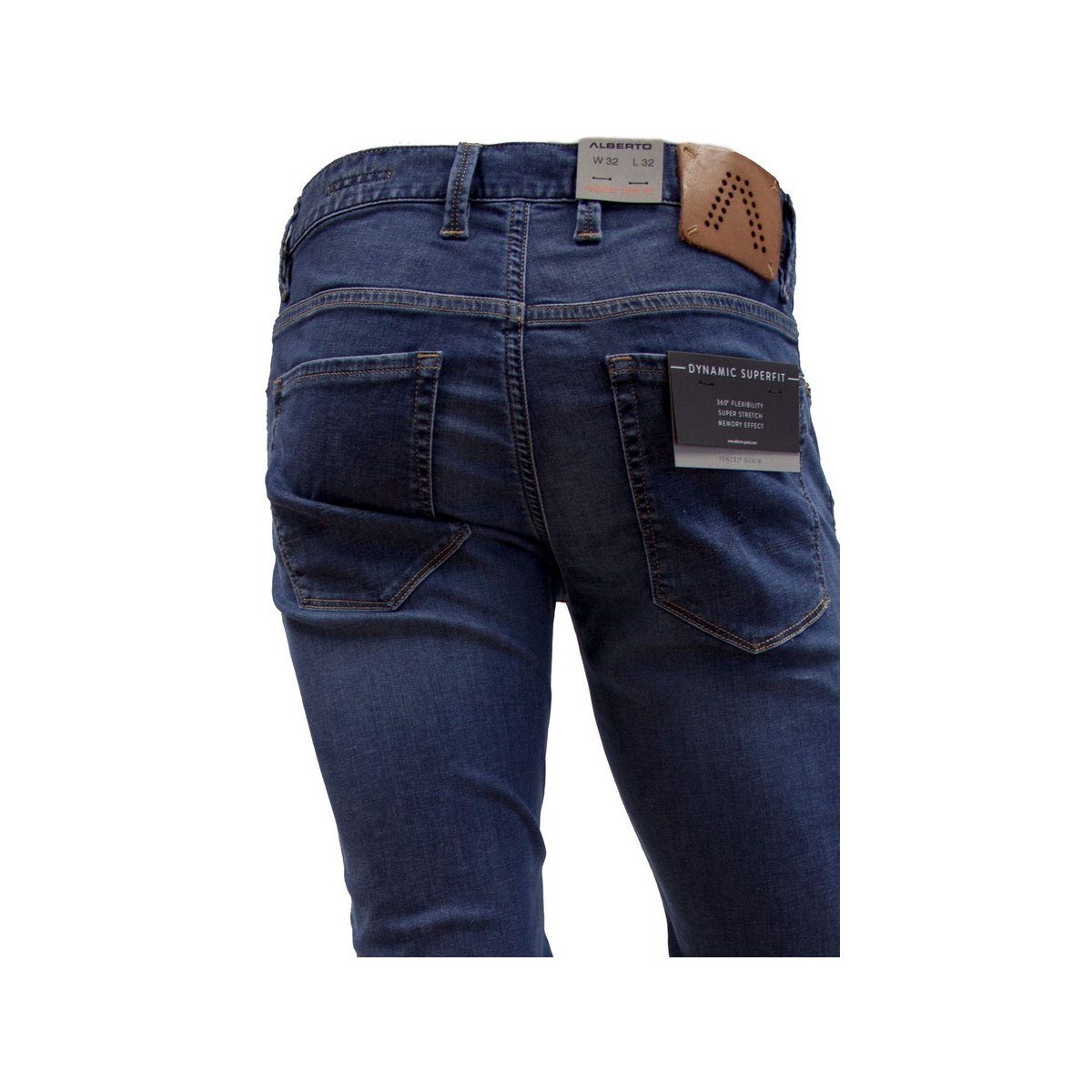 (1-tlg) blau Alberto 5-Pocket-Jeans