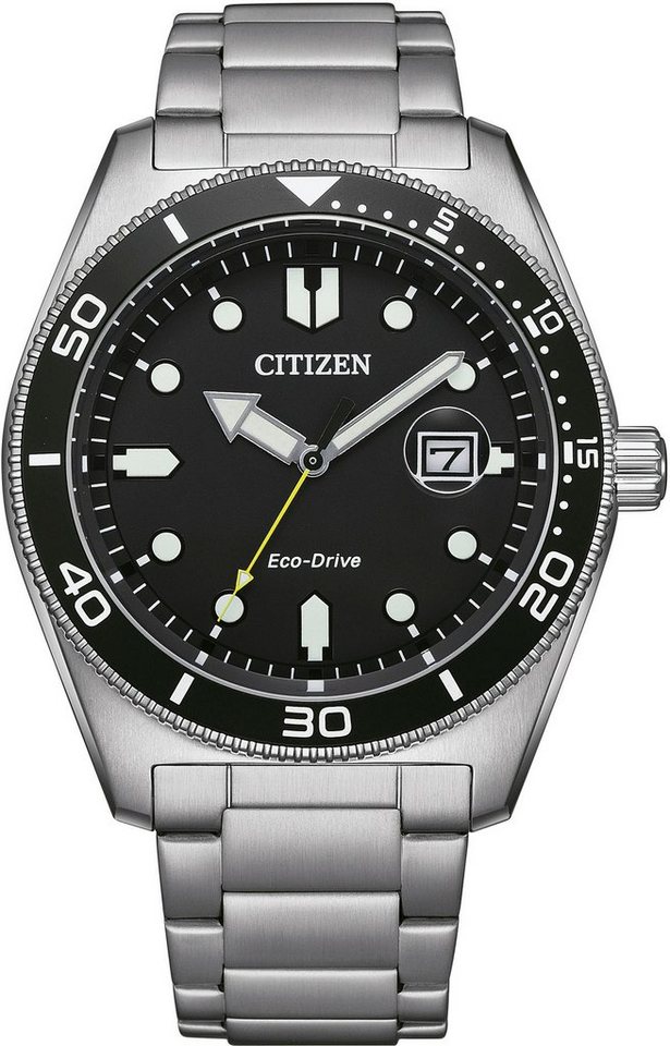 Citizen Solaruhr AW1760-81E, Gehäuse aus Edelstahl, silberfb.  IP-beschichtet, Ø ca. 43 mm