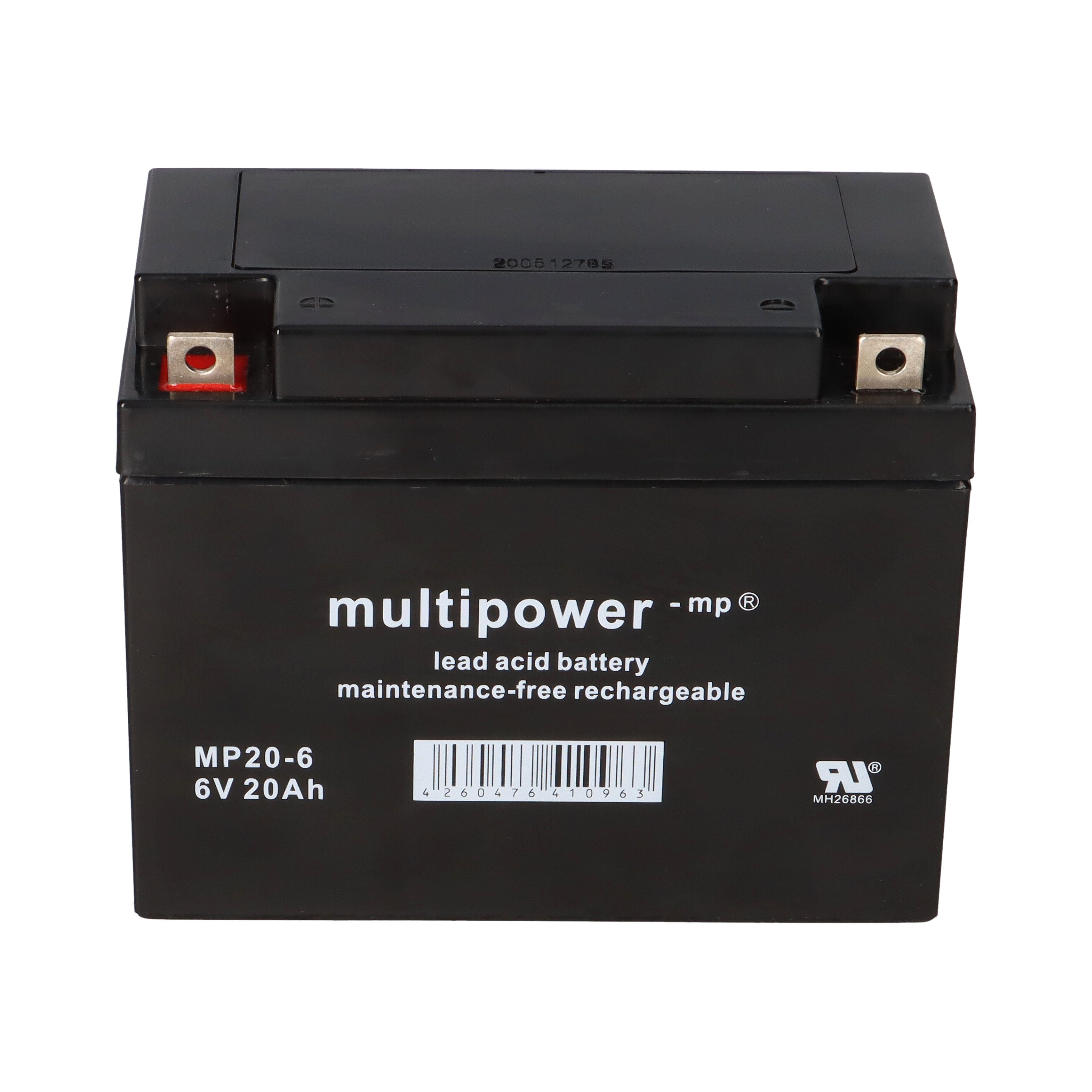 Multipower 4x 6V 20Ah Gel 20Ah Akku Bleiakku Batterie 6V Bleiakkus Modellbau AGM