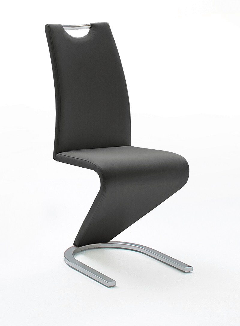 Esszimmerstuhl 2er Set Freischwinger Stuhl Amado, schwarz