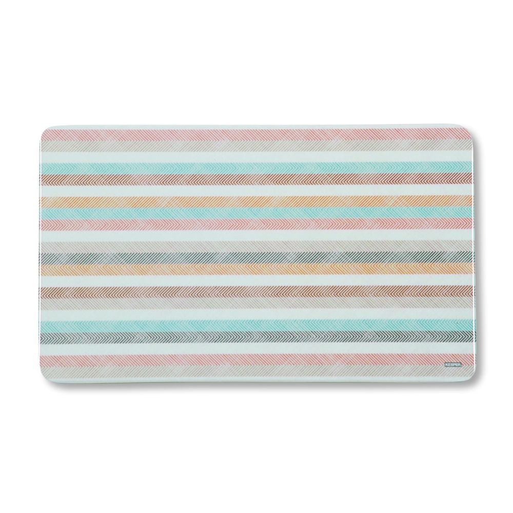 Kesper Frühstücksbrett, Melamin, (Set, 6-St), Dekor-Frühstücksbrettchen Streifen 23 x 14 cm