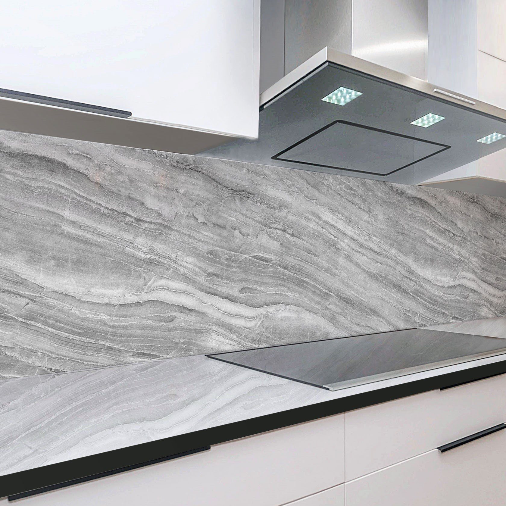 Rodnik Küchenrückwand Marmor grau, ABS-Kunststoff Platte Monolith in DELUXE Qualität mit Direktdruck