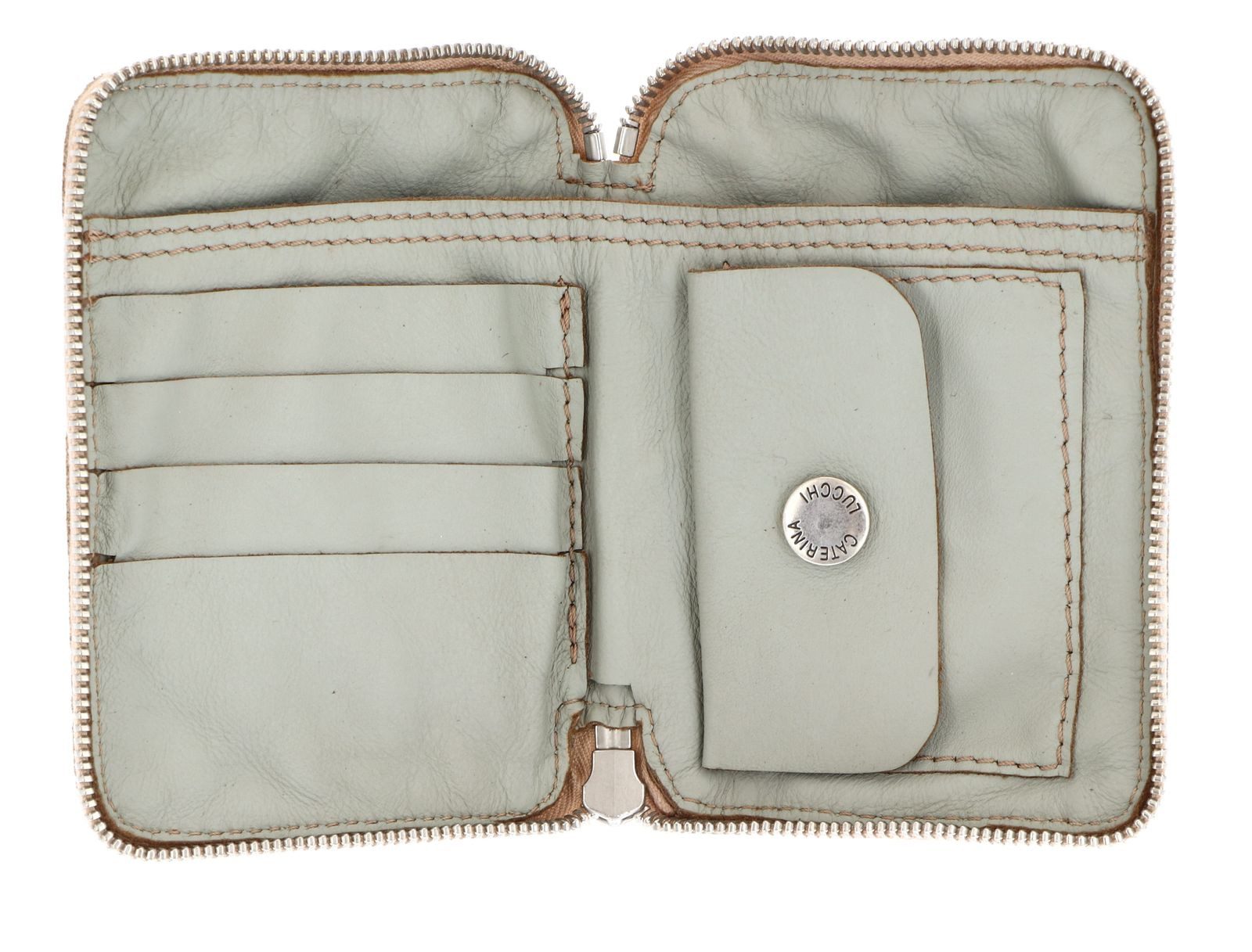 Caterina Lucchi Geldbörse Diva Zip Around Wallet, aus echtem Kalbsleder