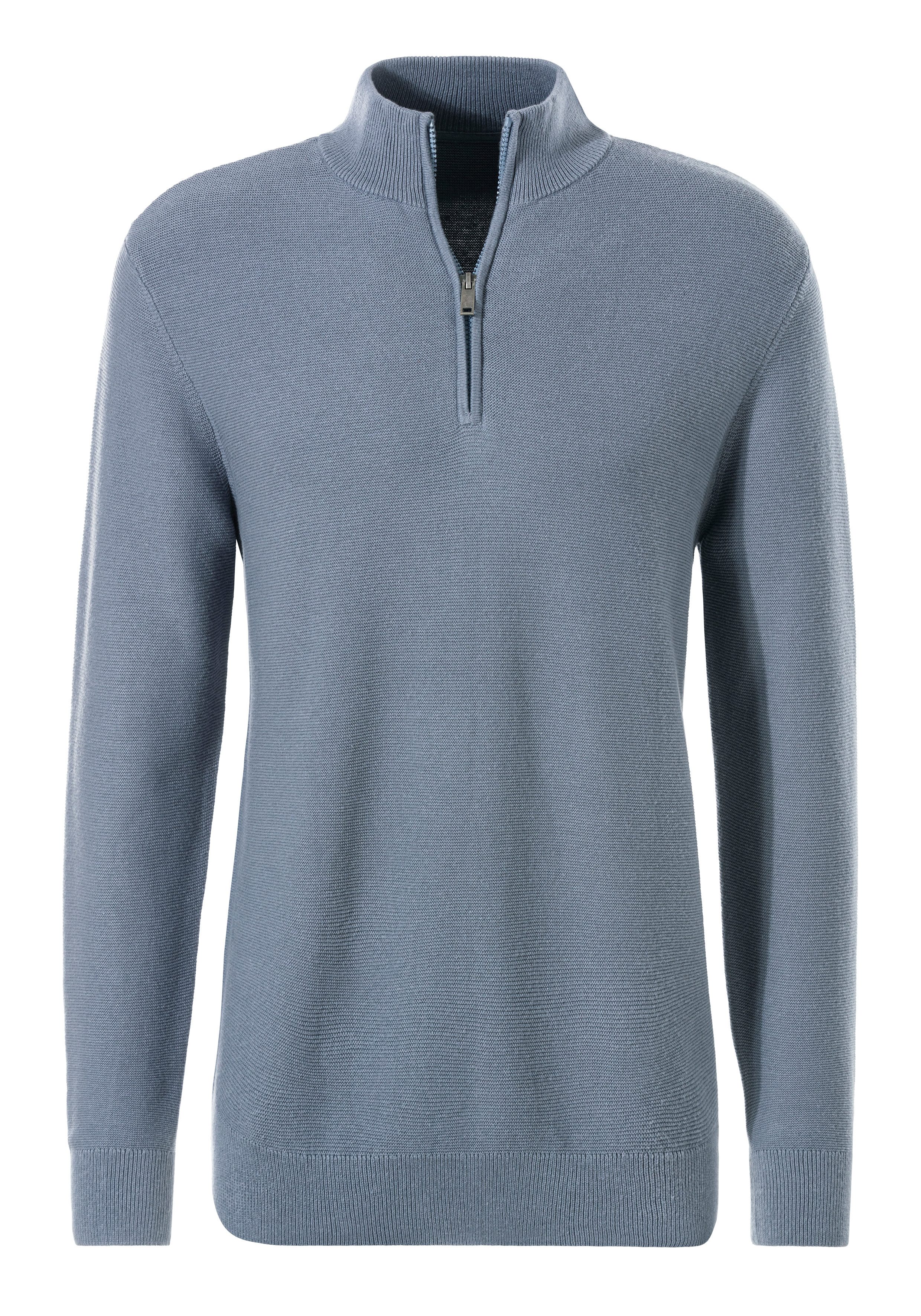 AUTHENTIC LE JOGGER Troyer Pullover mit Stehkragen und Reißverschluss günstig online kaufen