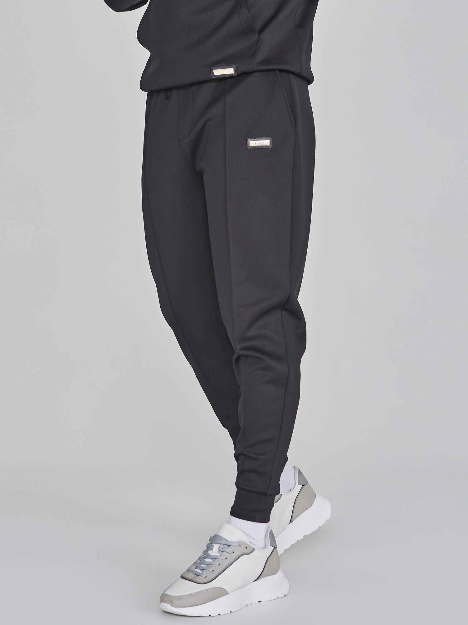 Siksilk Jogger Pants SikSilk Herren Schwarze Smart Jogginghose günstig online kaufen