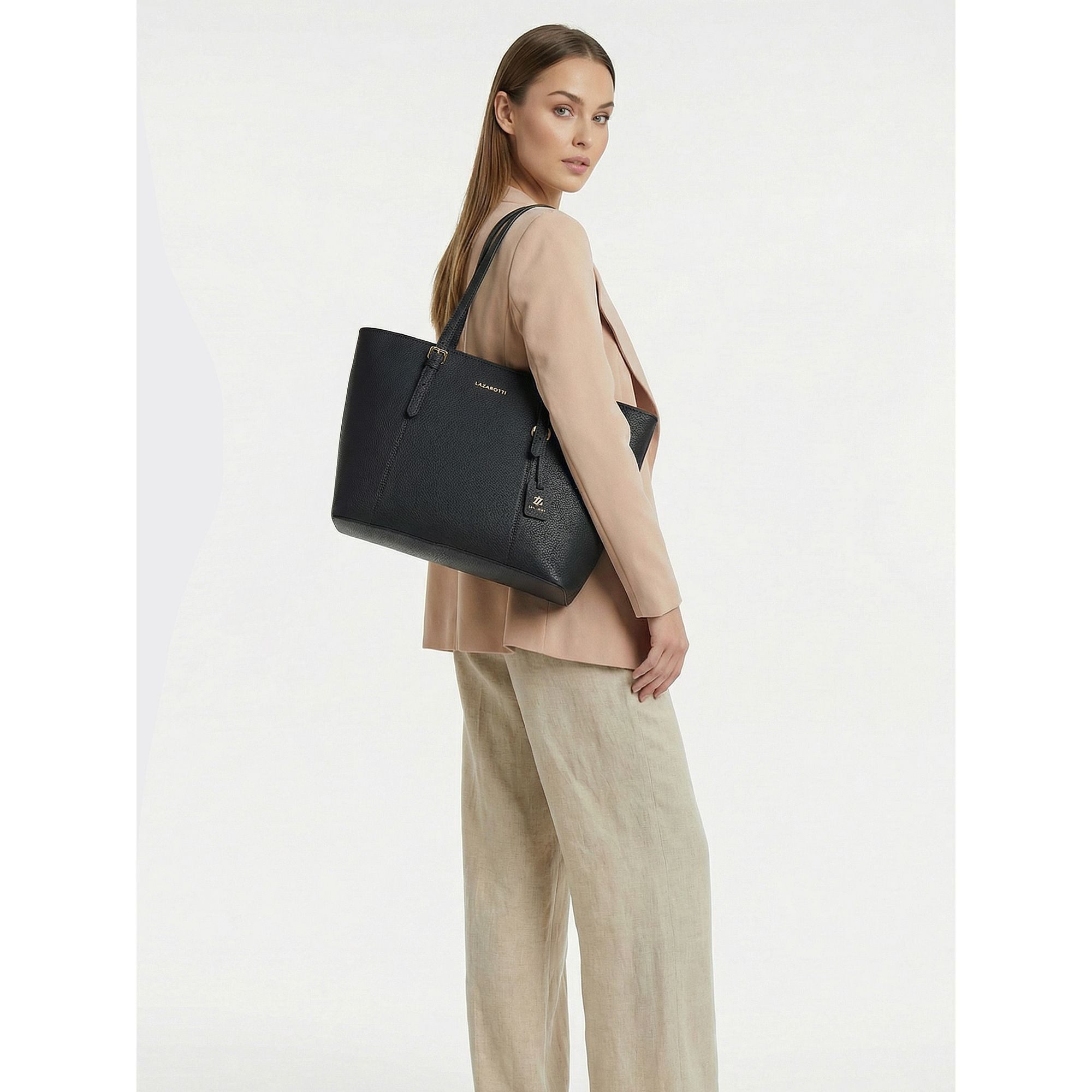 Lazarotti Shopper Bologna Leather, Leder