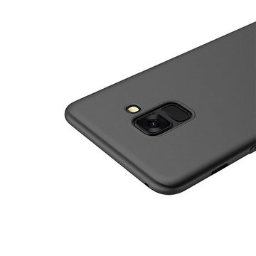 CoolGadget Handyhülle Black Series Handy Hülle für Samsung Galaxy S9 Plus 6,2 Zoll, Edle Silikon Schlicht Robust Schutzhülle für Samsung S9+ Hülle