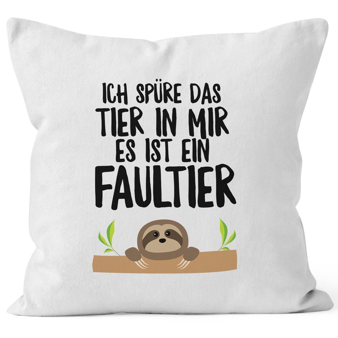 MoonWorks Dekokissen Faultier Kissen-Bezug Ich spüre günstig online kaufen