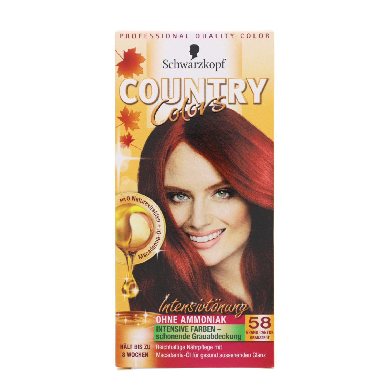 Haarfarbe Schwarzkopf Country Colors Intensivtönung 58 Grand Canyon Granatrot Oh