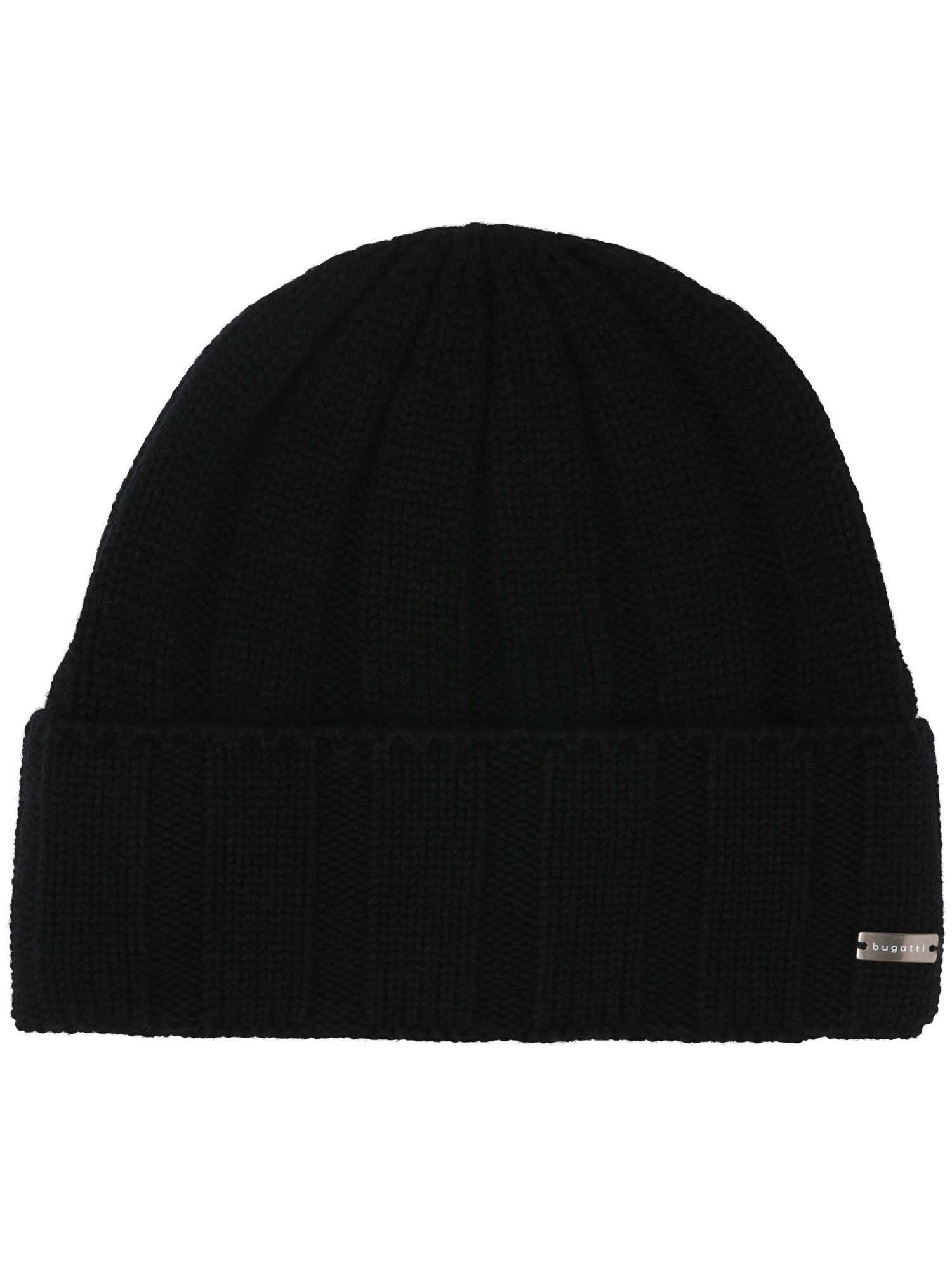 bugatti Strickmütze Einfarbige bugatti Beanie mit Fleece-Fütterung