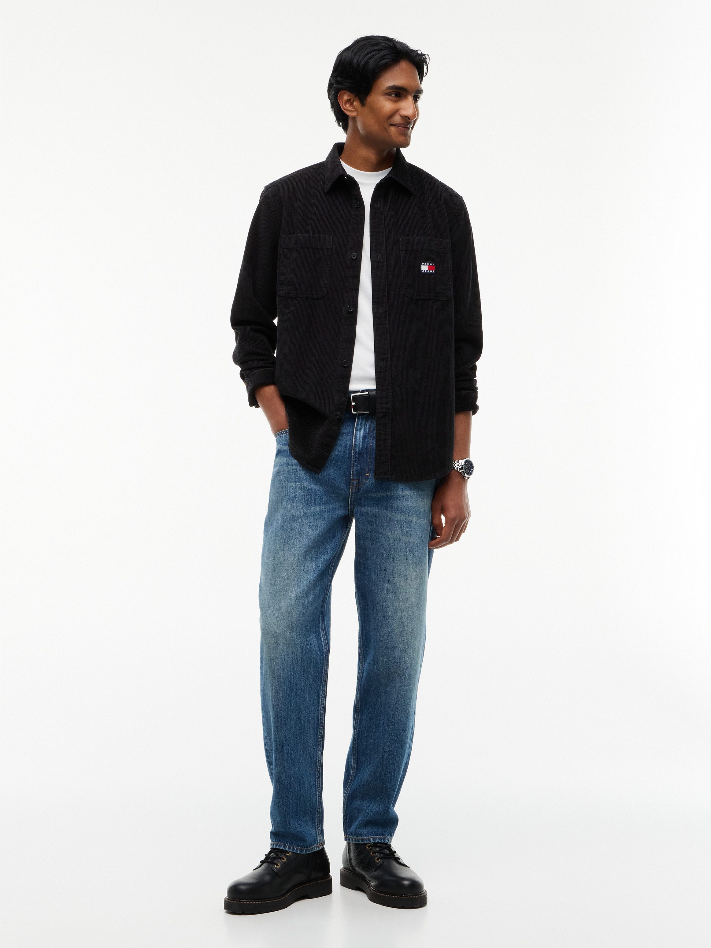 Tommy Jeans Langarmhemd RELAXED CORDUROY SHIRT Relaxed fit mit Brusttaschen – Bild 4 von 5