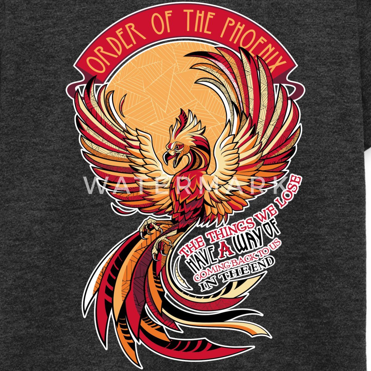 Spreadshirt T-Shirt Harry Potter Phönix Fawkes Teenager Premium T-Shirt (1-tlg)