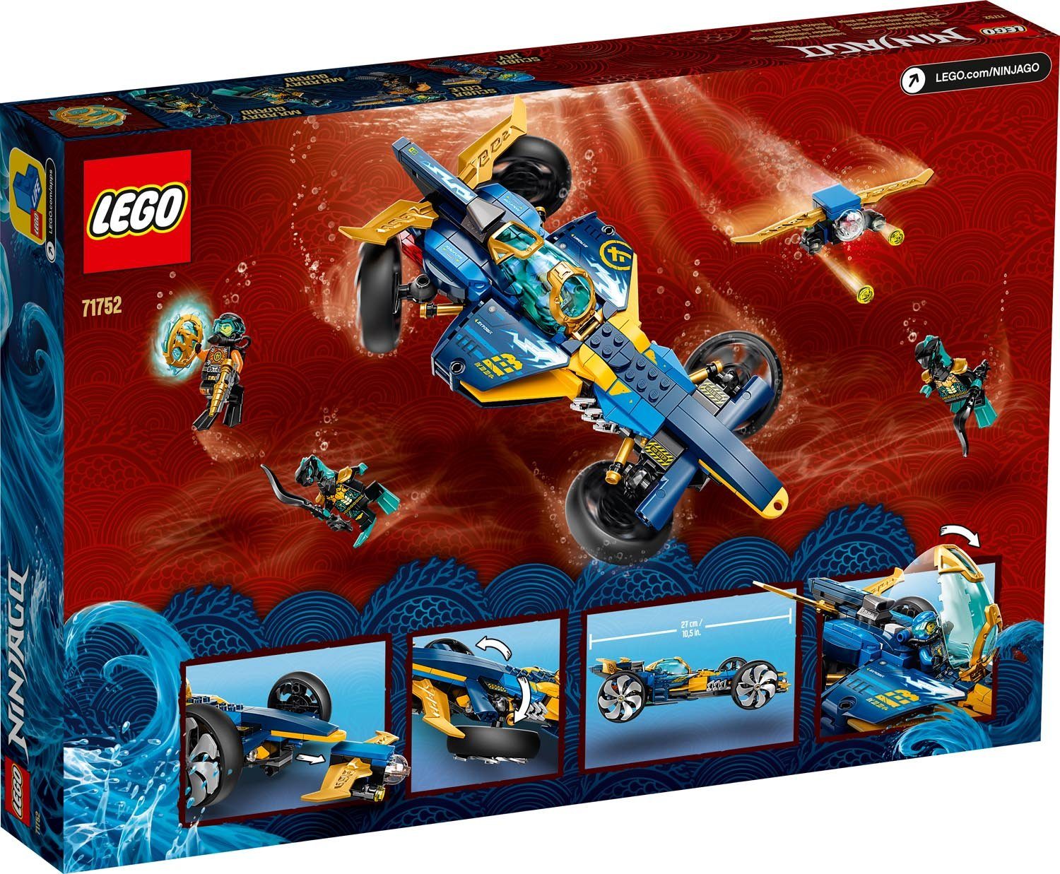 LEGO® LEGO NINJAGO 71752 - Ninja-Unterwasserspeeder Konstruktions-Spielset