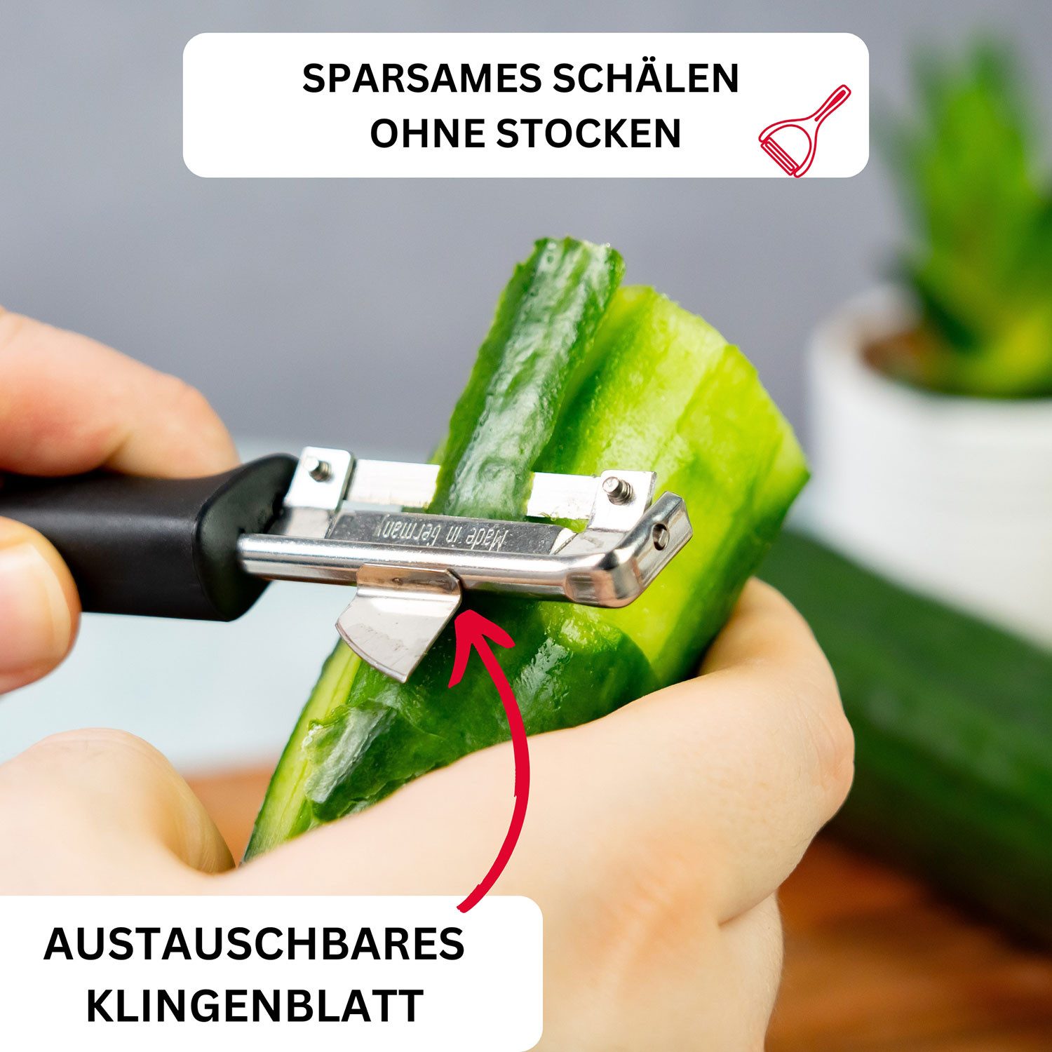 WESTMARK Sparschäler Gallant, Universal-Pendelschäler mit Ausstecher