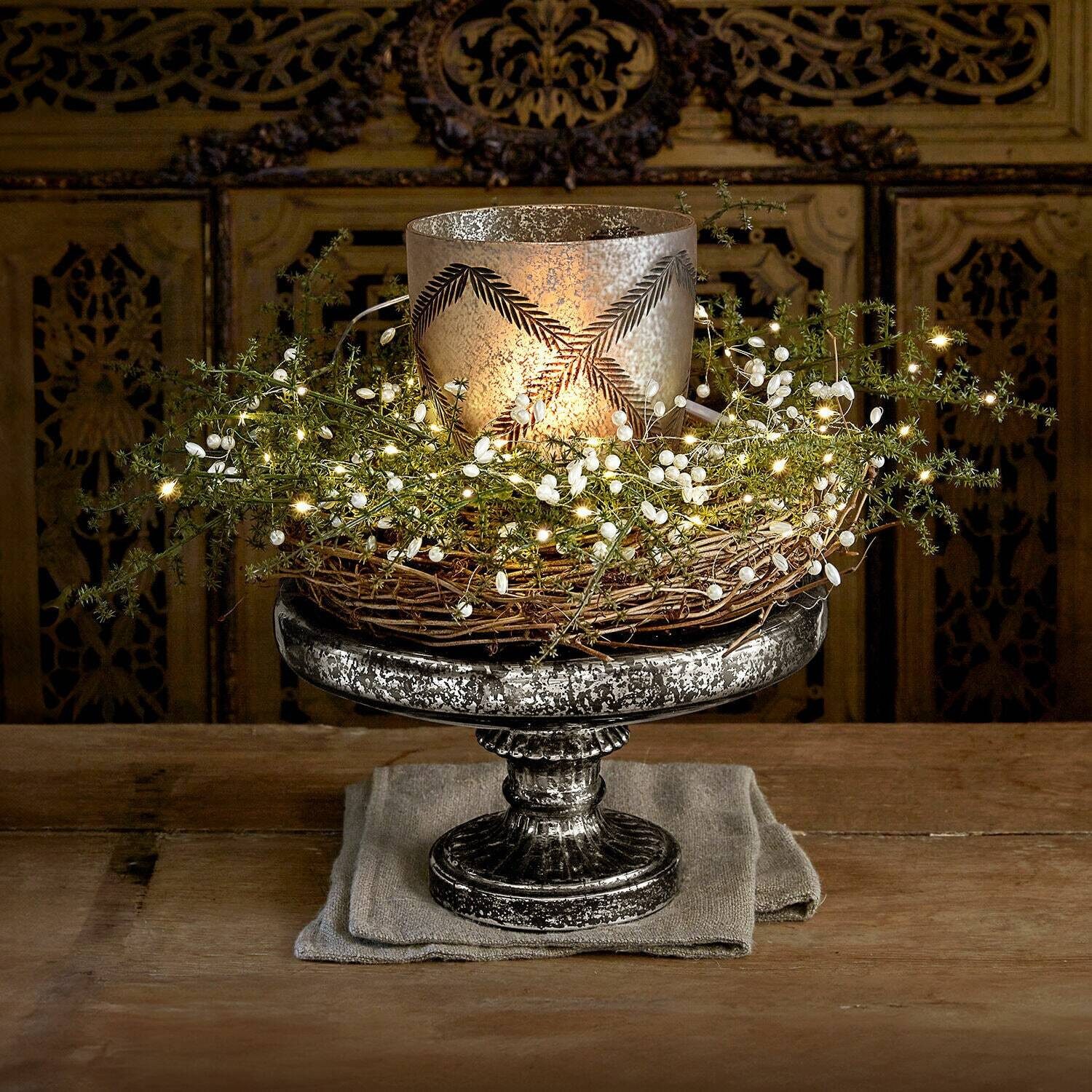 Mirabeau Windlicht Windlicht Porcielle antiksilber (kein Set, kein Set) günstig online kaufen