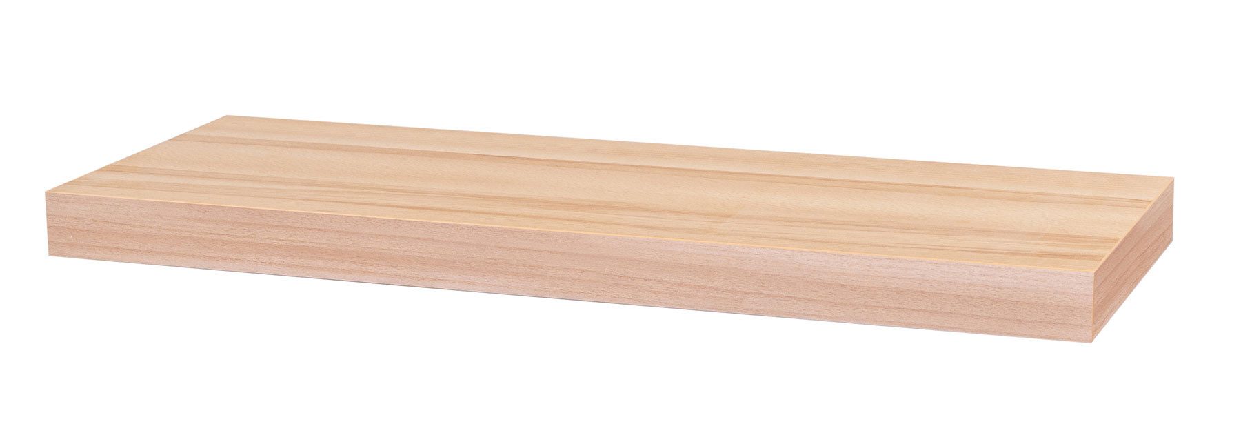 Levandeo® Wandregal, Wandboard Bobby 60cm Kernbuche - Wandregal Regal Board Bord